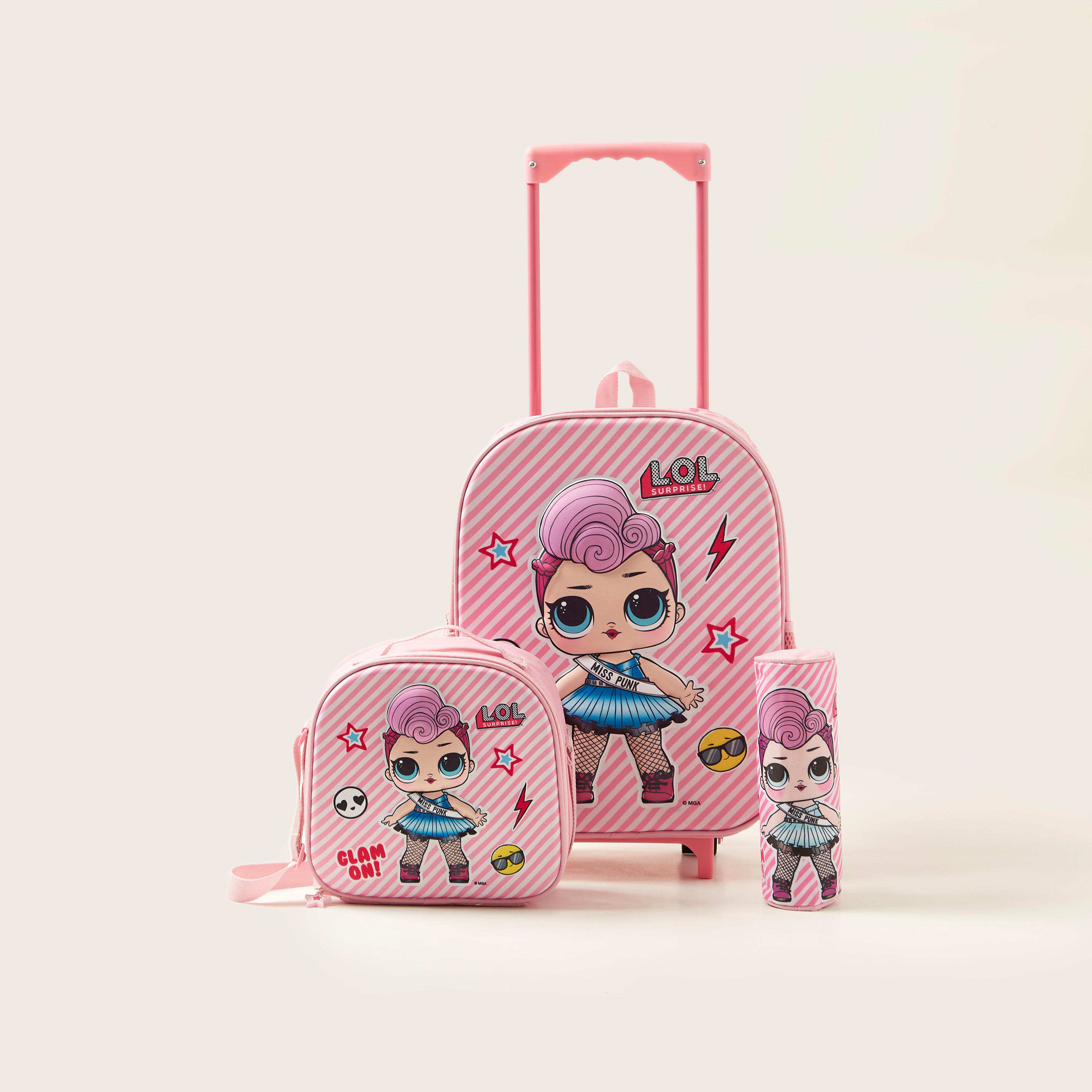 Buy L.O.L. Surprise! Print 3-Piece Trolley Backpack Set - 16