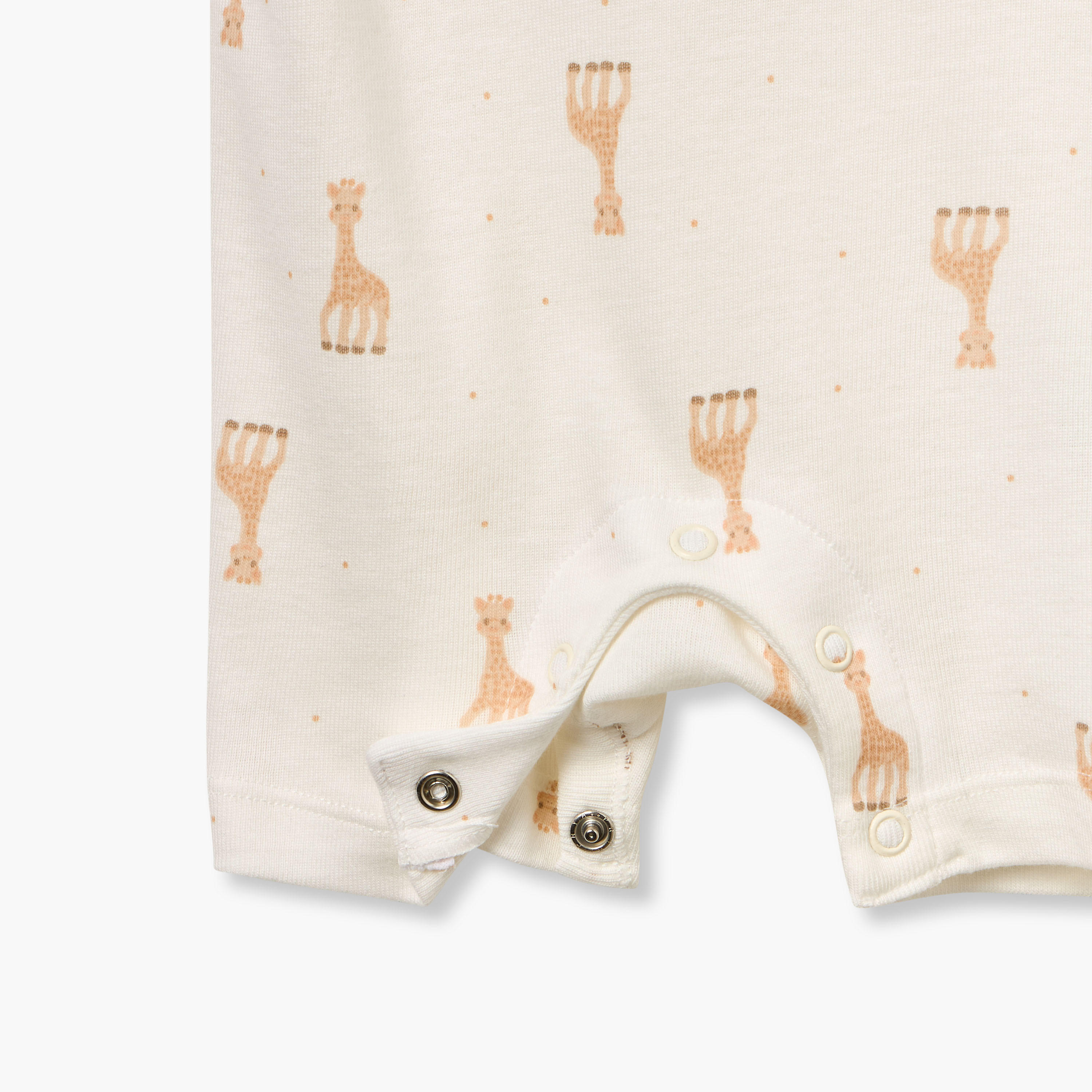 Juniors Giraffe Print Romper with Short Sleeves and Button Closure-baby-boys-clothing-rompers-image-5