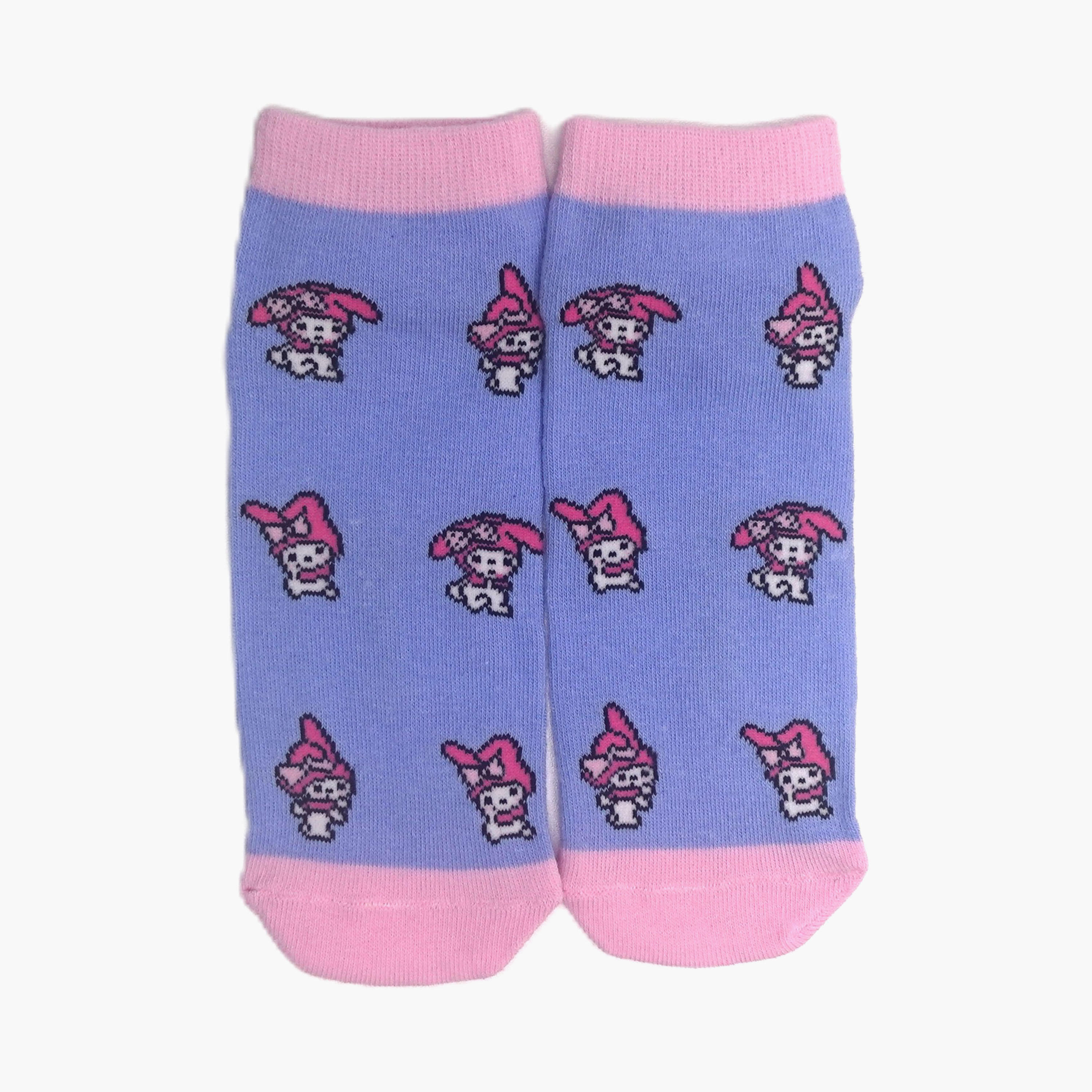 جوارب كاحل قطنية مطبوعة 3 أزواج من ماي ميلودي-girls-accessories-socks-image-2