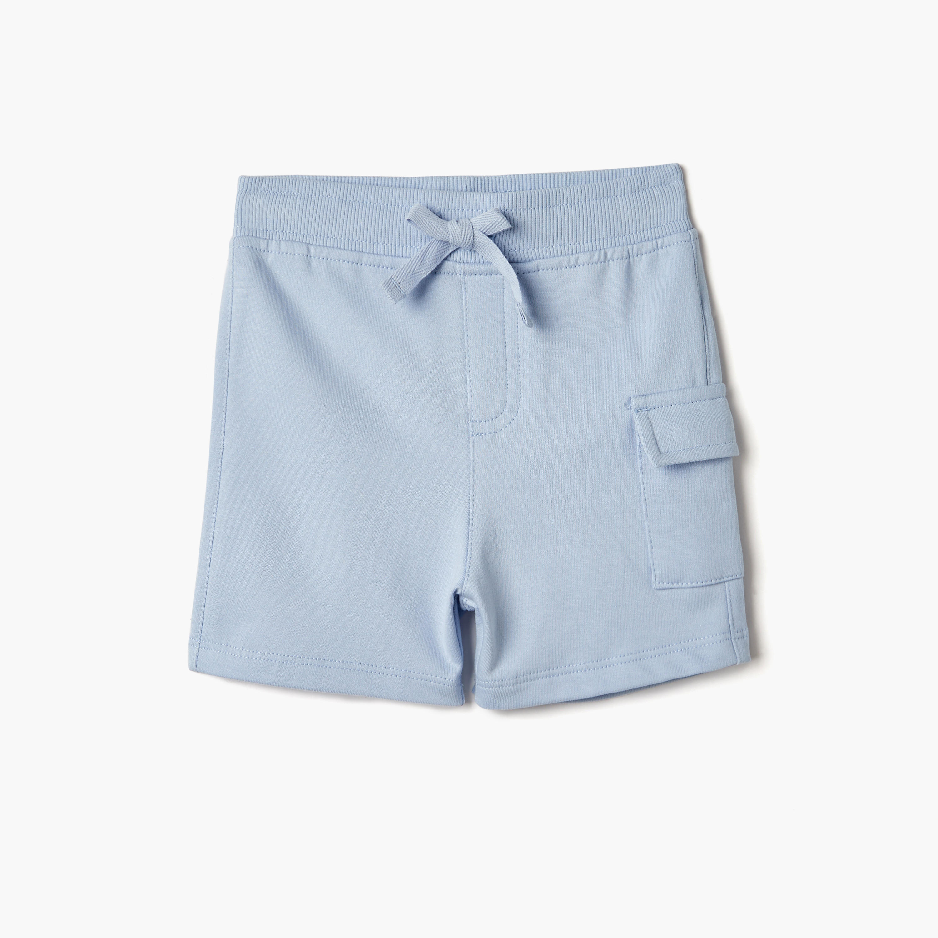 شورت سادة برباط إغلاق وجيب من جونيورز-baby-boys-clothing-bottoms-shorts-image-1