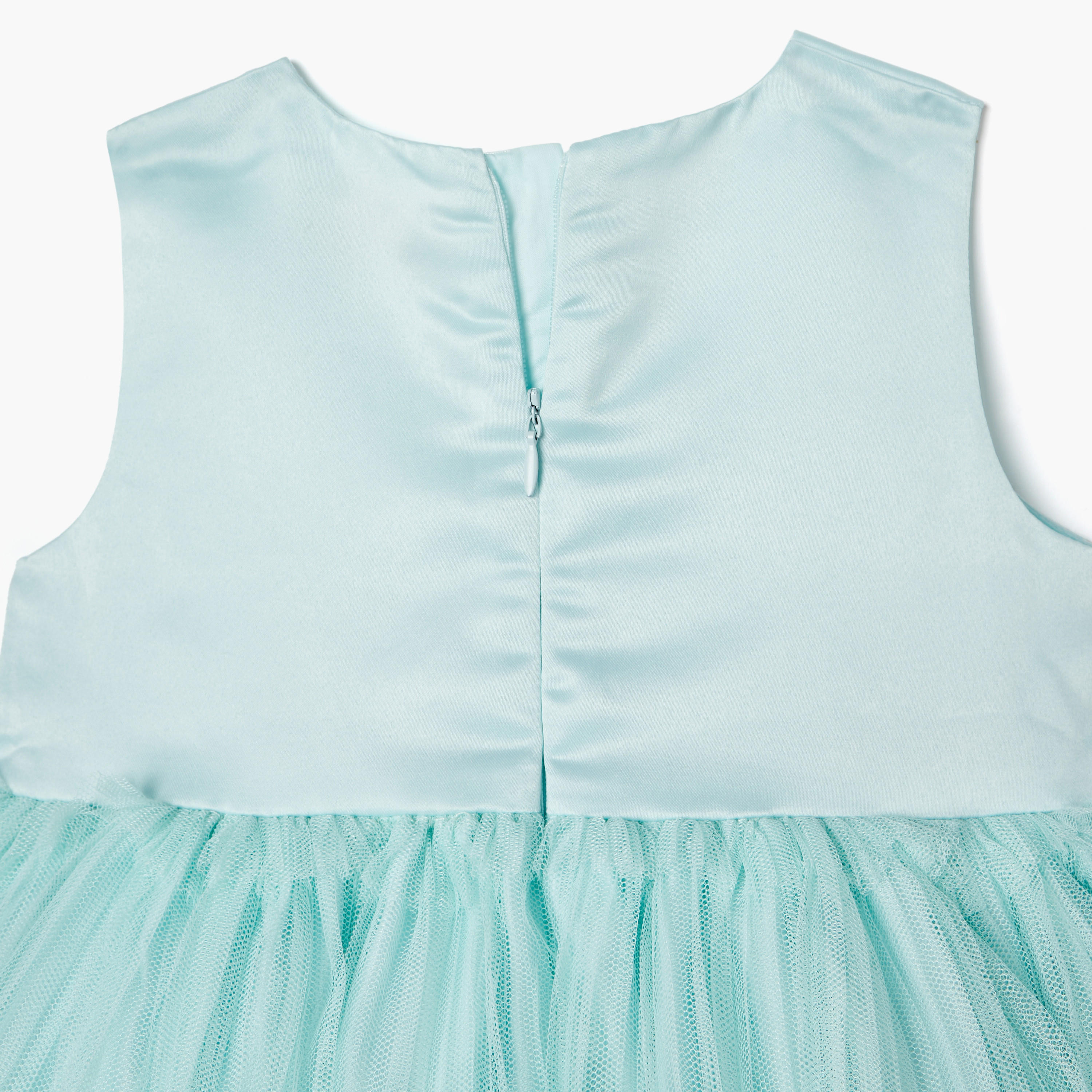 Juniors Butterfly Applique Sleeveless A-Line Dress with Zip Closure-baby-girls-clothing-dressesandjumpsuits-image-4