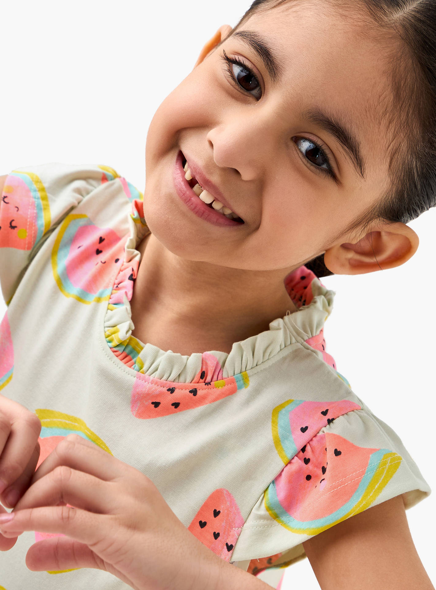فستان نوم بطبعات فيري وياقة بايكريست وأكمام كاب من جونيورز - طقم من قطعتين-girls-clothing-nightwear-image-4