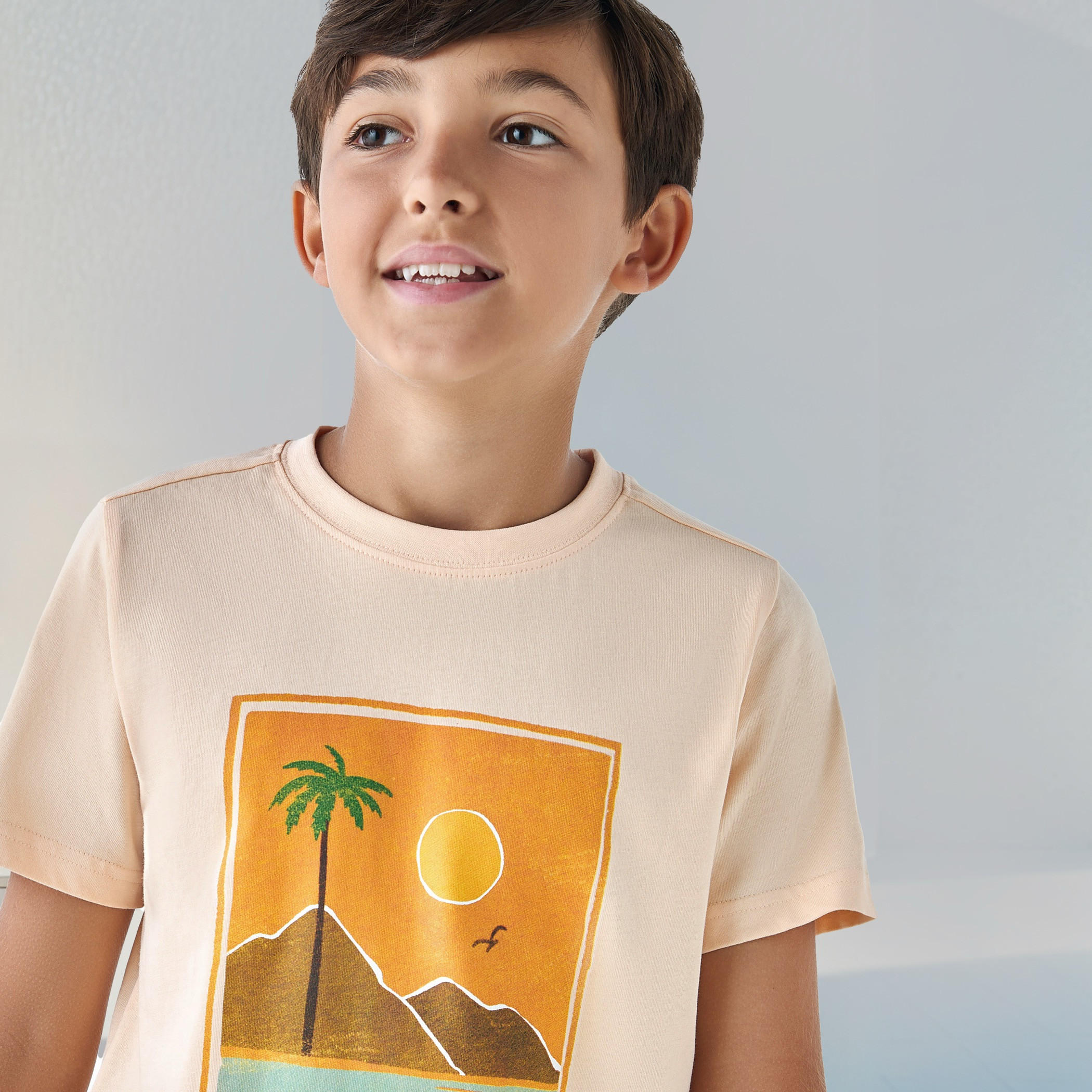 Juniors Graphic Print T-shirt with Short Sleeves-boys-clothing-tshirtsandpolos-image-4