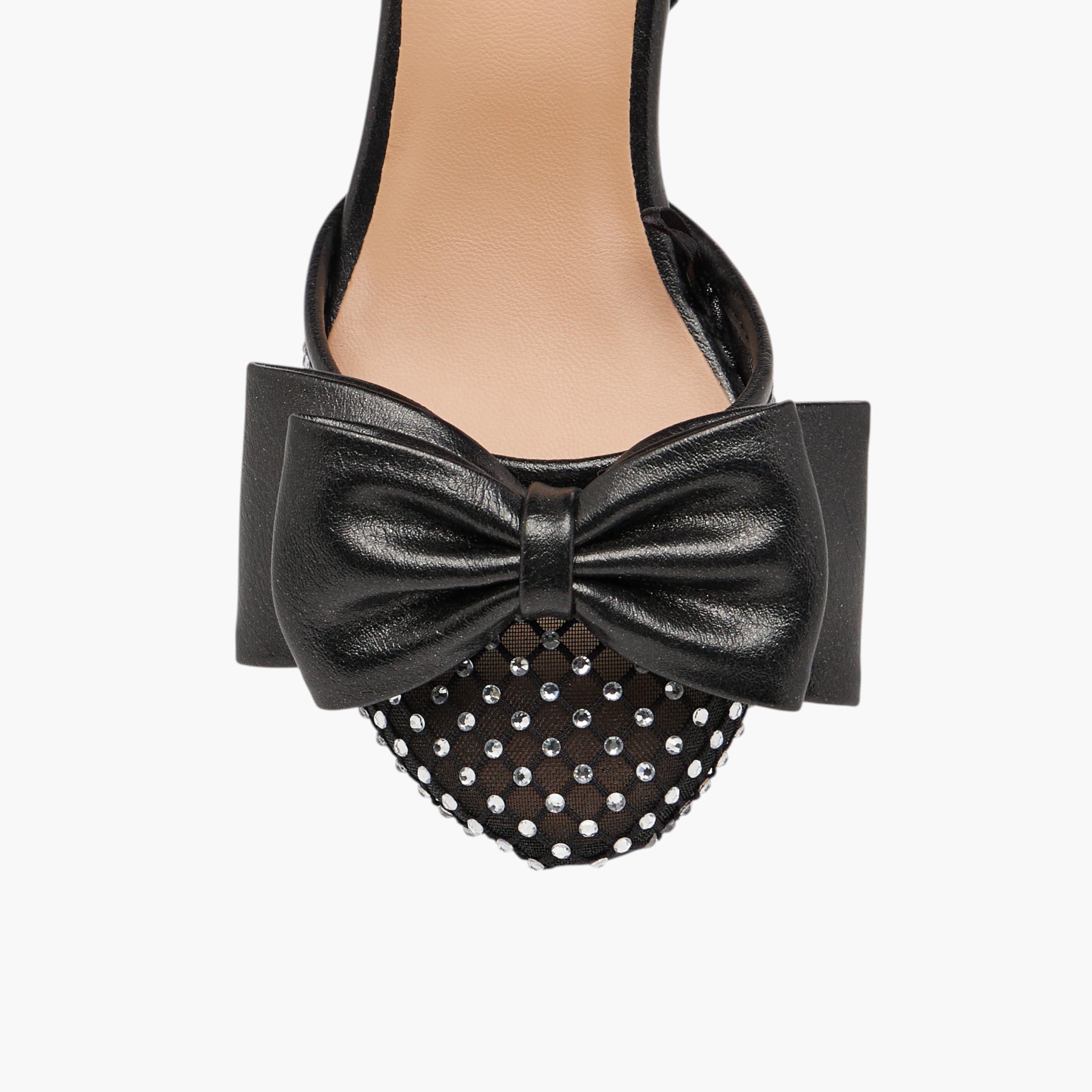 حذاء بفيونكة وكعب سميك وشريط إغلاق لاصق للبنات من سيليست-girls-shoes-ballerinas-image-4