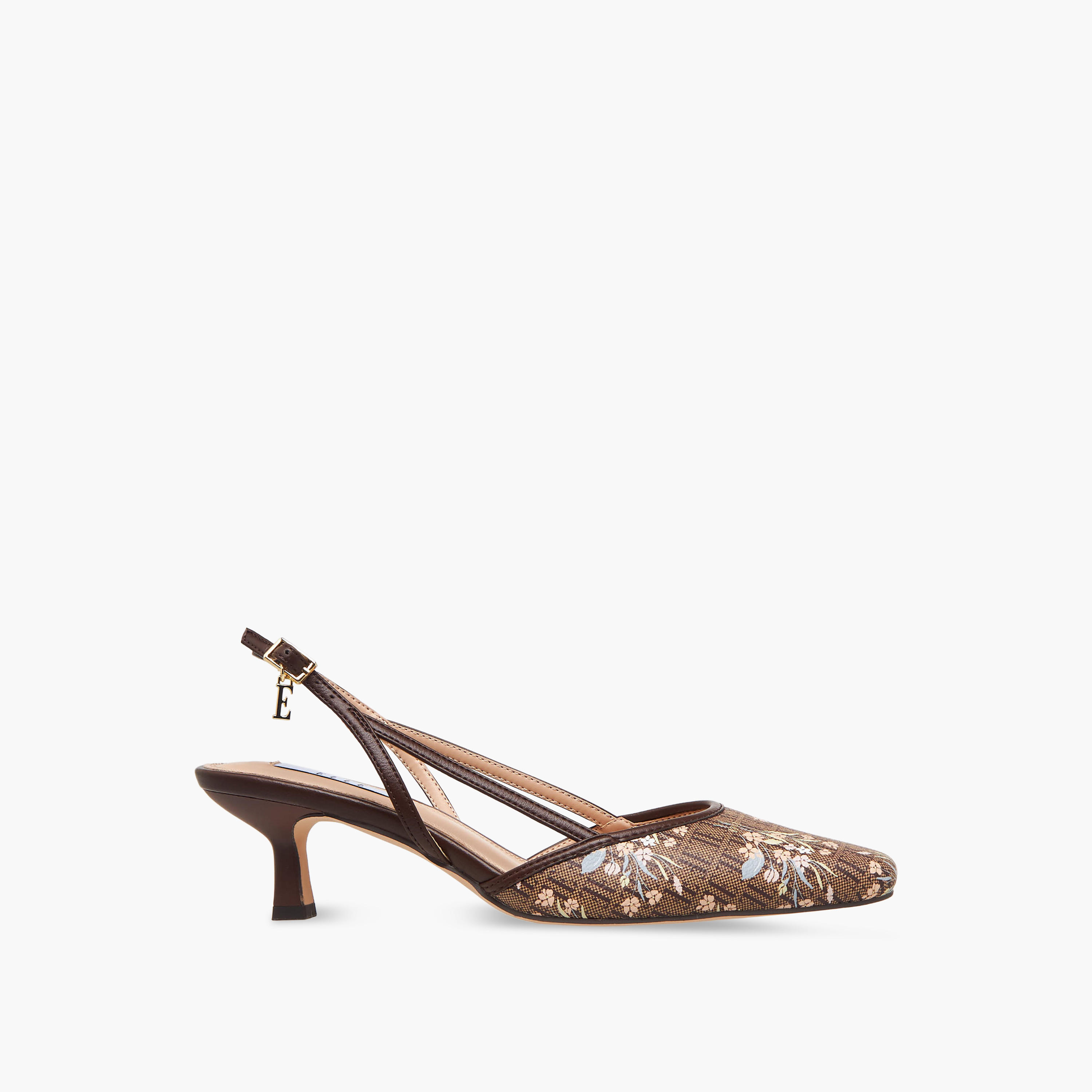 Elle Women Monogram Print Kitten Heel Shoes-women-shoes-sandals-heeled-image-3
