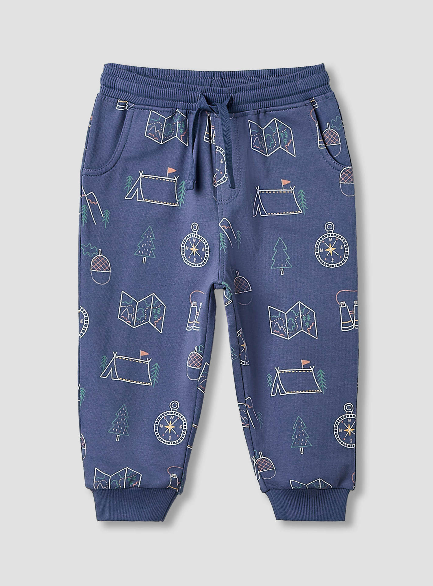 Juniors Boys T-shirt and Joggers Set with Print - Cotton - Long Sleeves - Crew Neck - Set of 3-baby-boys-clothing-setsandcoords-image-4