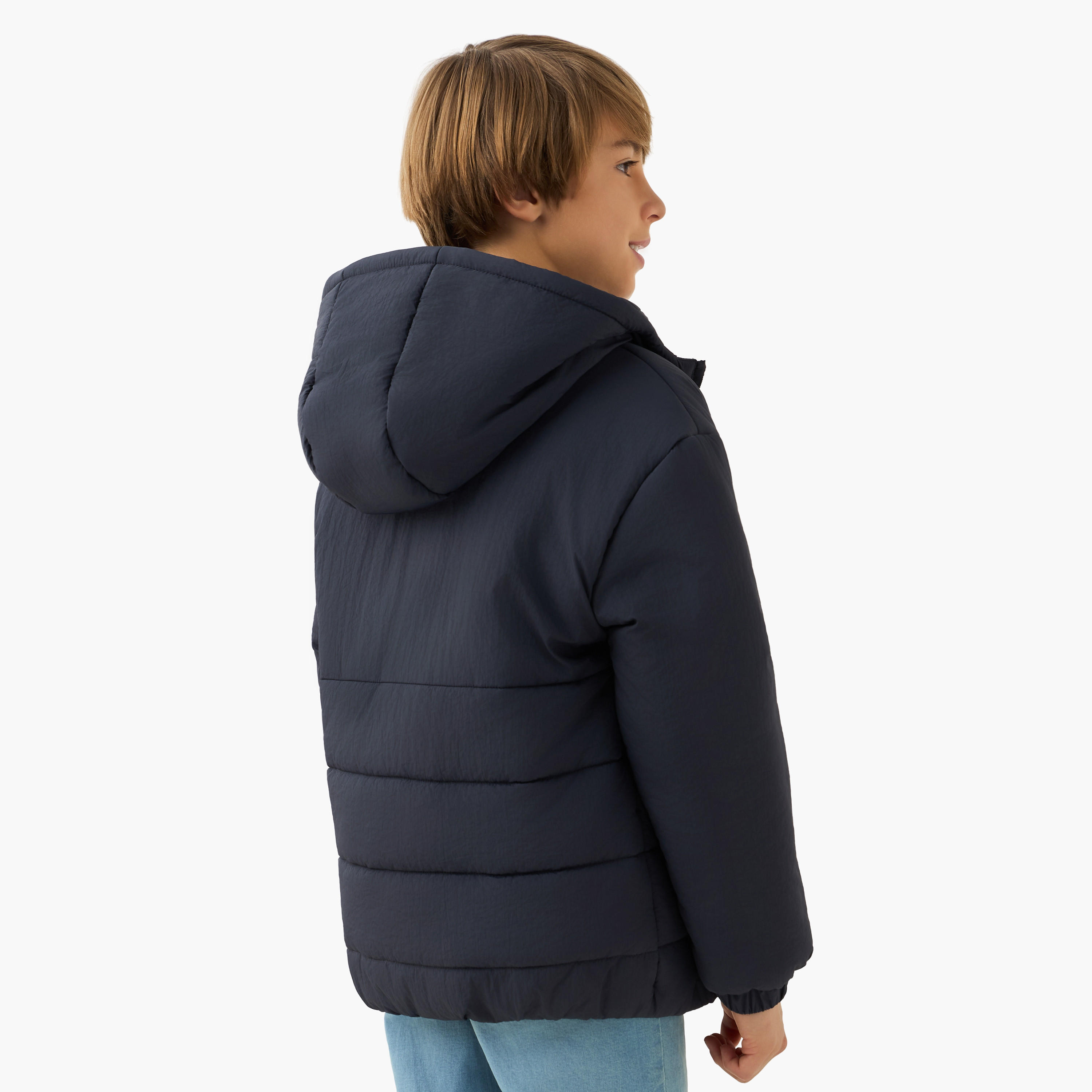 جاكيت سادة مبطن بقبعة وسحّاب إغلاق وجيوب من جونيورز-boys-clothing-jacketsandcoats-image-3