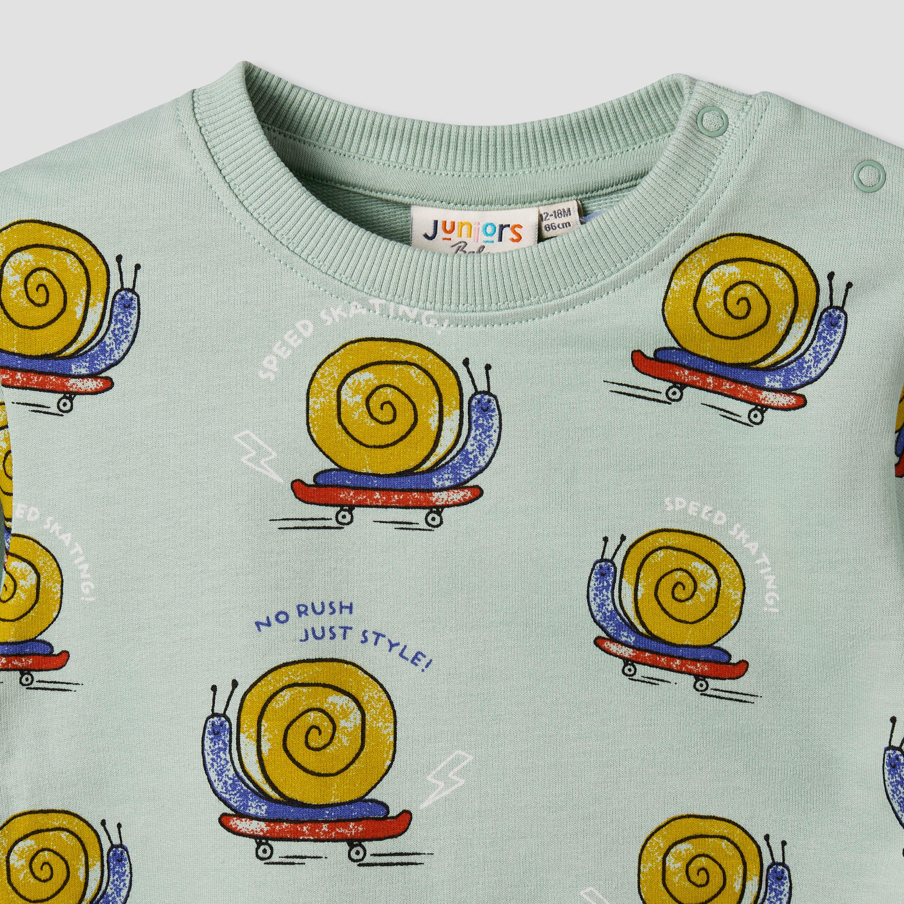سويت شيرت بطبعات حلزون وأكمام طويلة من جونيورز-baby-boys-clothing-sweatshirts-image-4