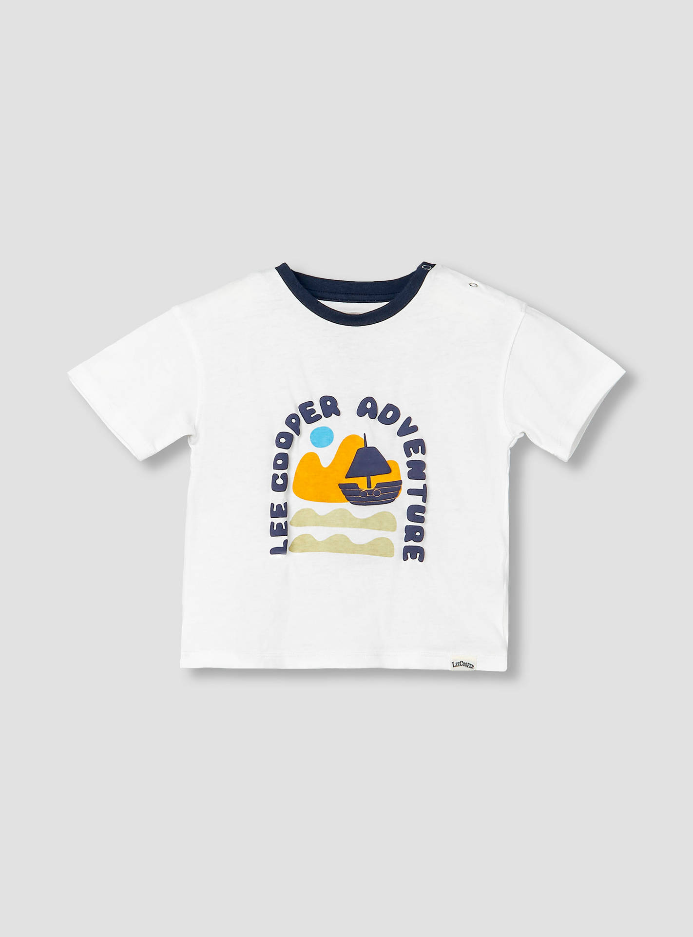 Lee Cooper Crew Neck Short Sleeves T-shirt and Shorts Set with Drawstring Closure-baby-boys-clothing-setsandcoords-image-3