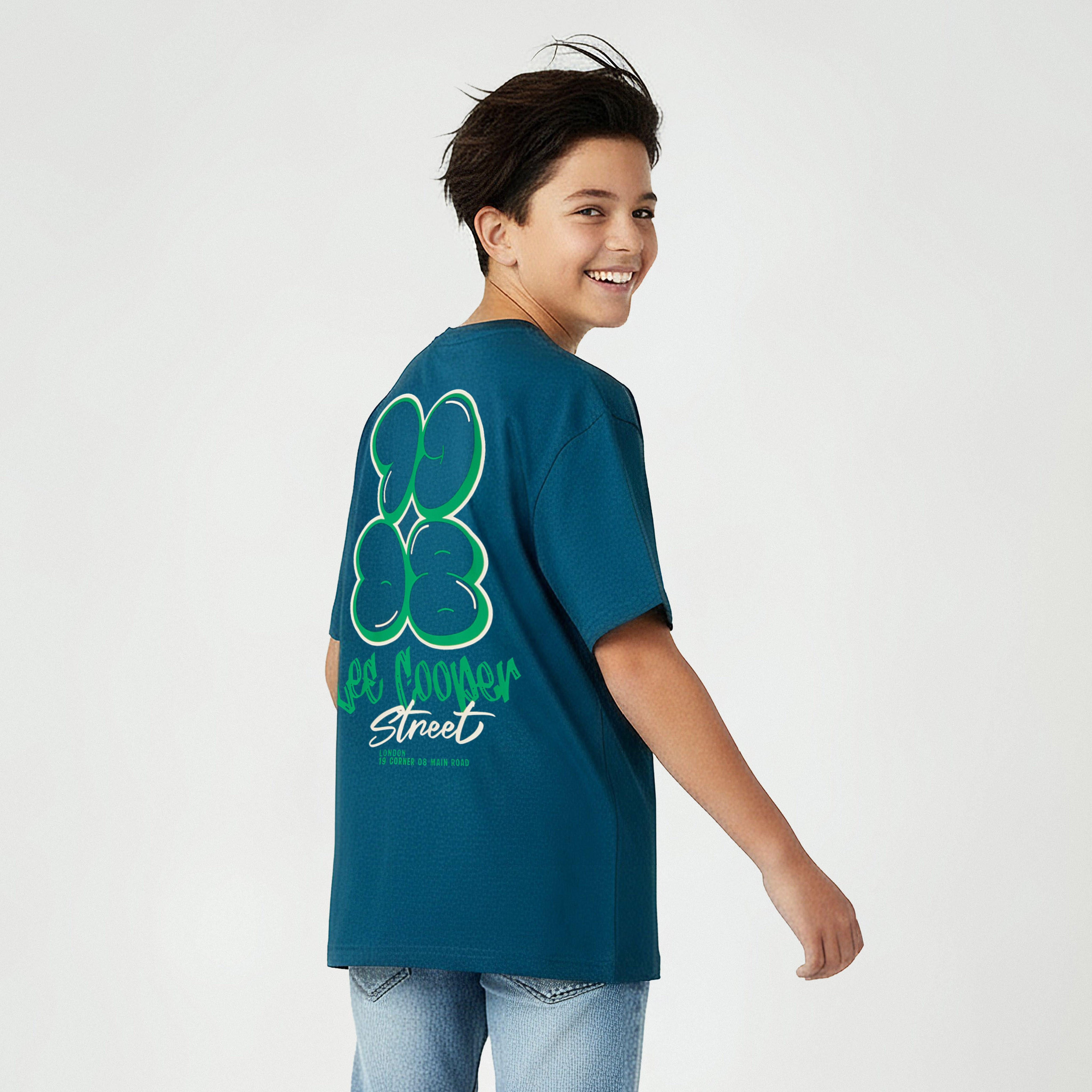 Lee Cooper Crew Neck Short Sleeve T-shirt with Logo Print-boys-clothing-tshirtsandpolos-image-1