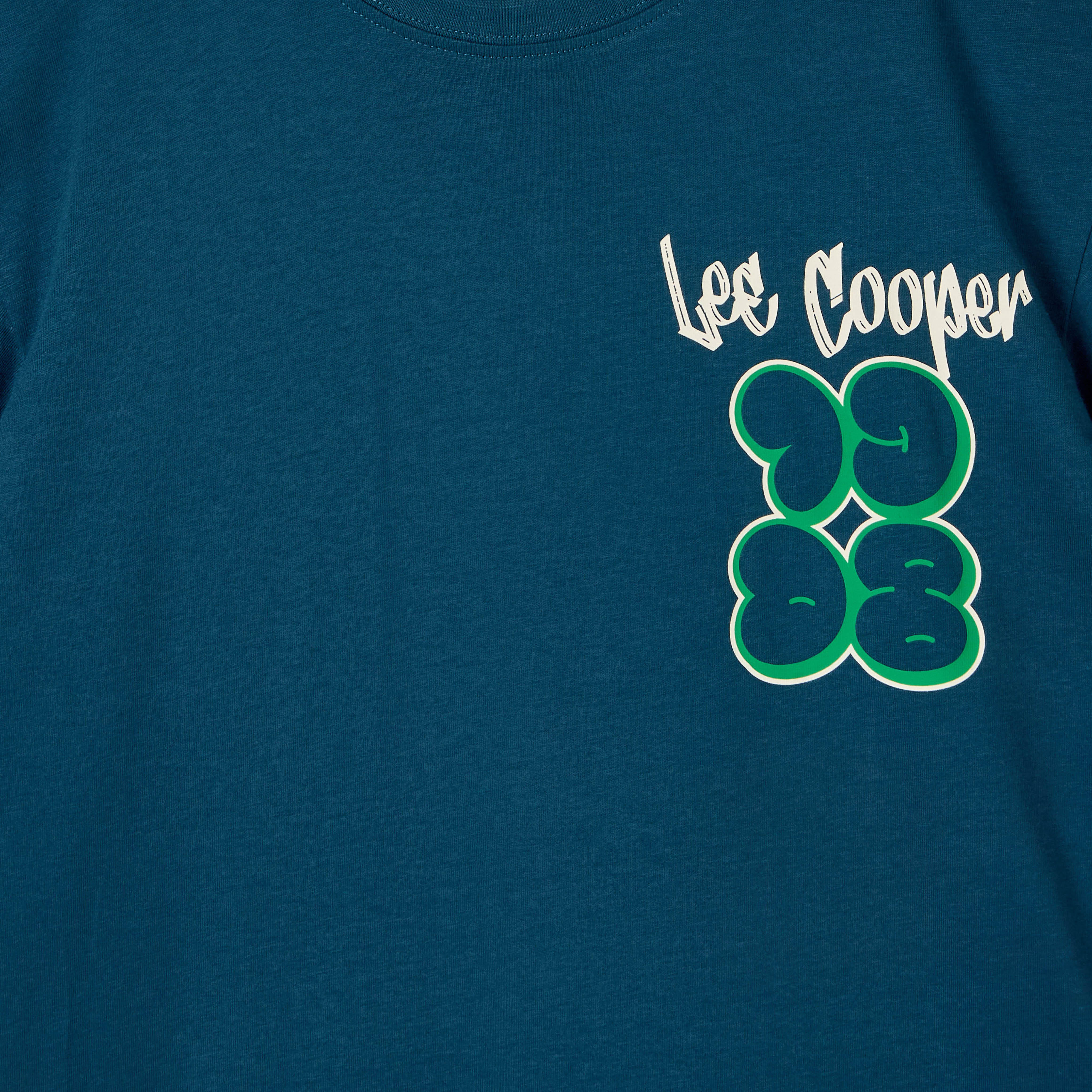 Lee Cooper Crew Neck Short Sleeve T-shirt with Logo Print-boys-clothing-tshirtsandpolos-image-4