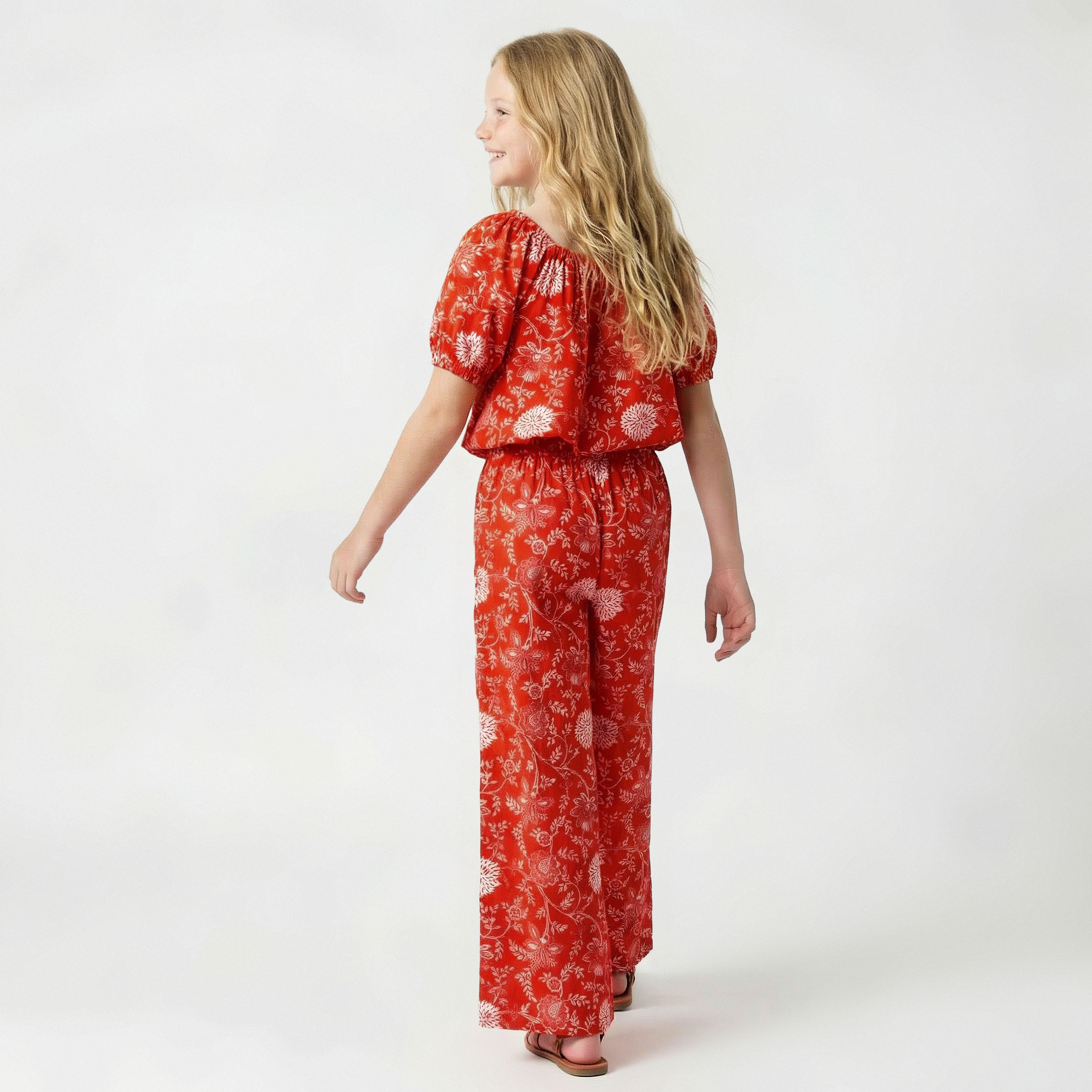 بلوزة بياقة مربعة وأكمام قصيرة وطبعات من لي كوبر-girls-clothing-blousesandshirts-image-3
