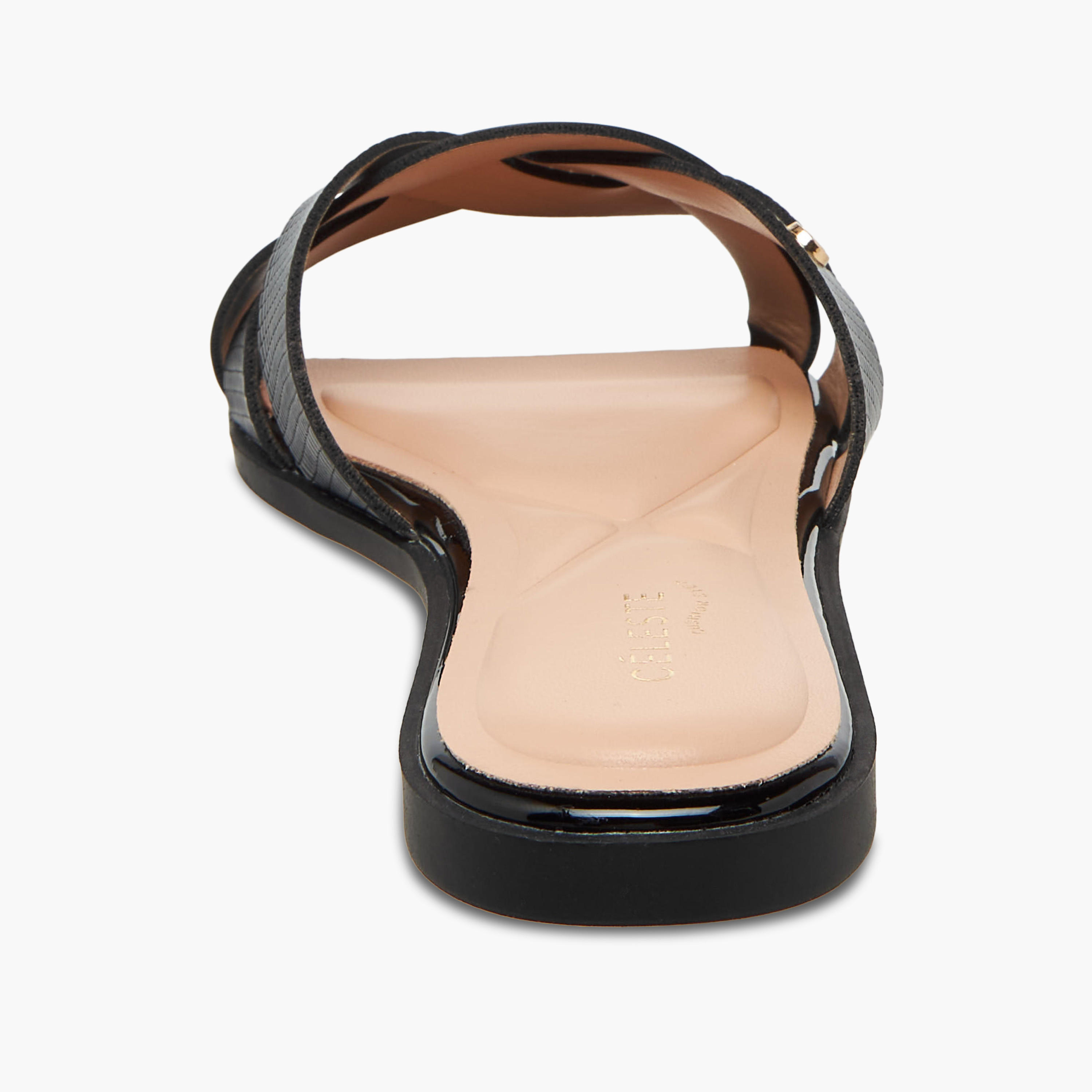 صندل سلايد بعقدة بارز الملمس للنساء من سيليست-women-shoes-flats-sandals-image-5