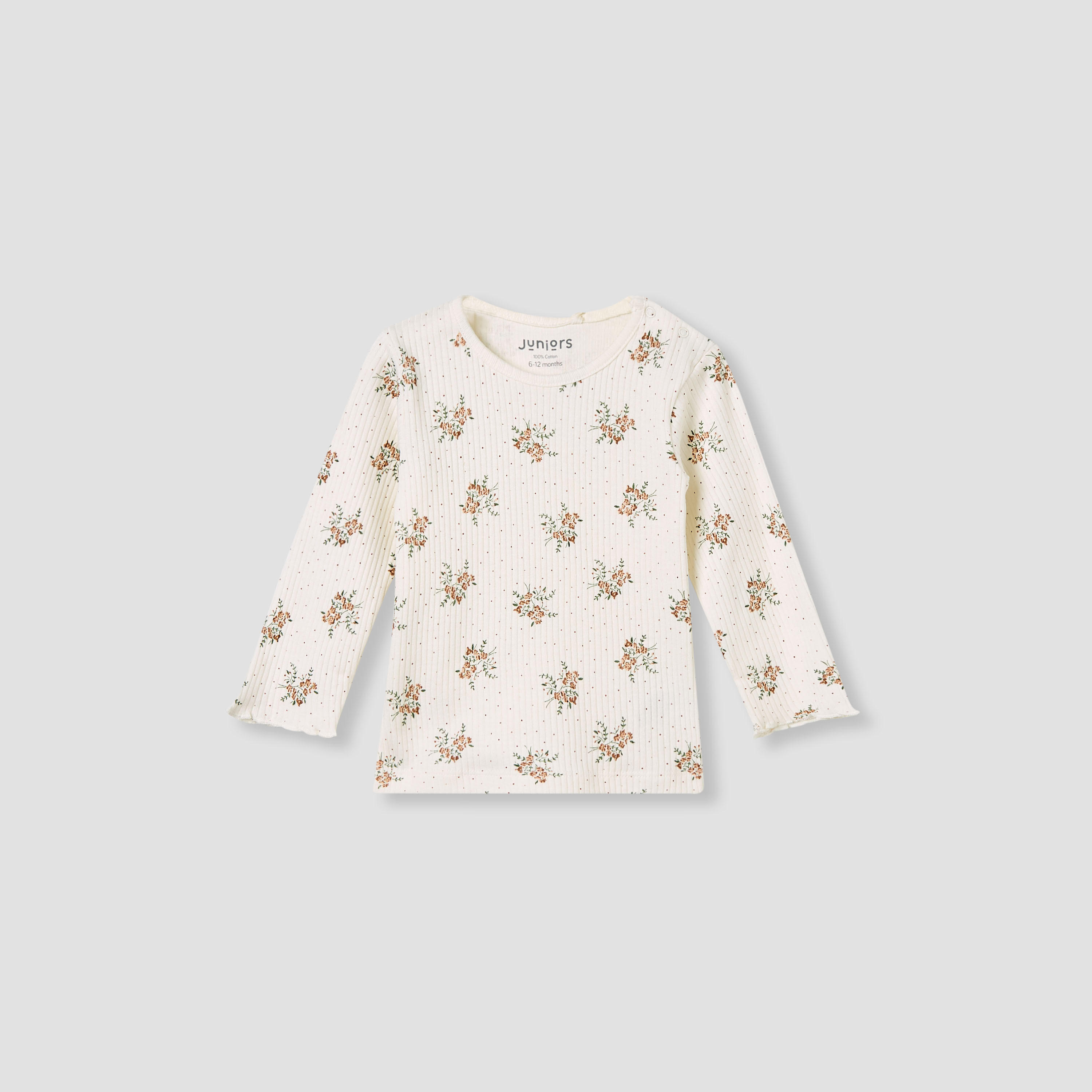Juniors Pyjama Set with Floral Print - Cotton - Long Sleeves - Round Neck-promo_babyshop_Buy3for99_UAE130126-image-2