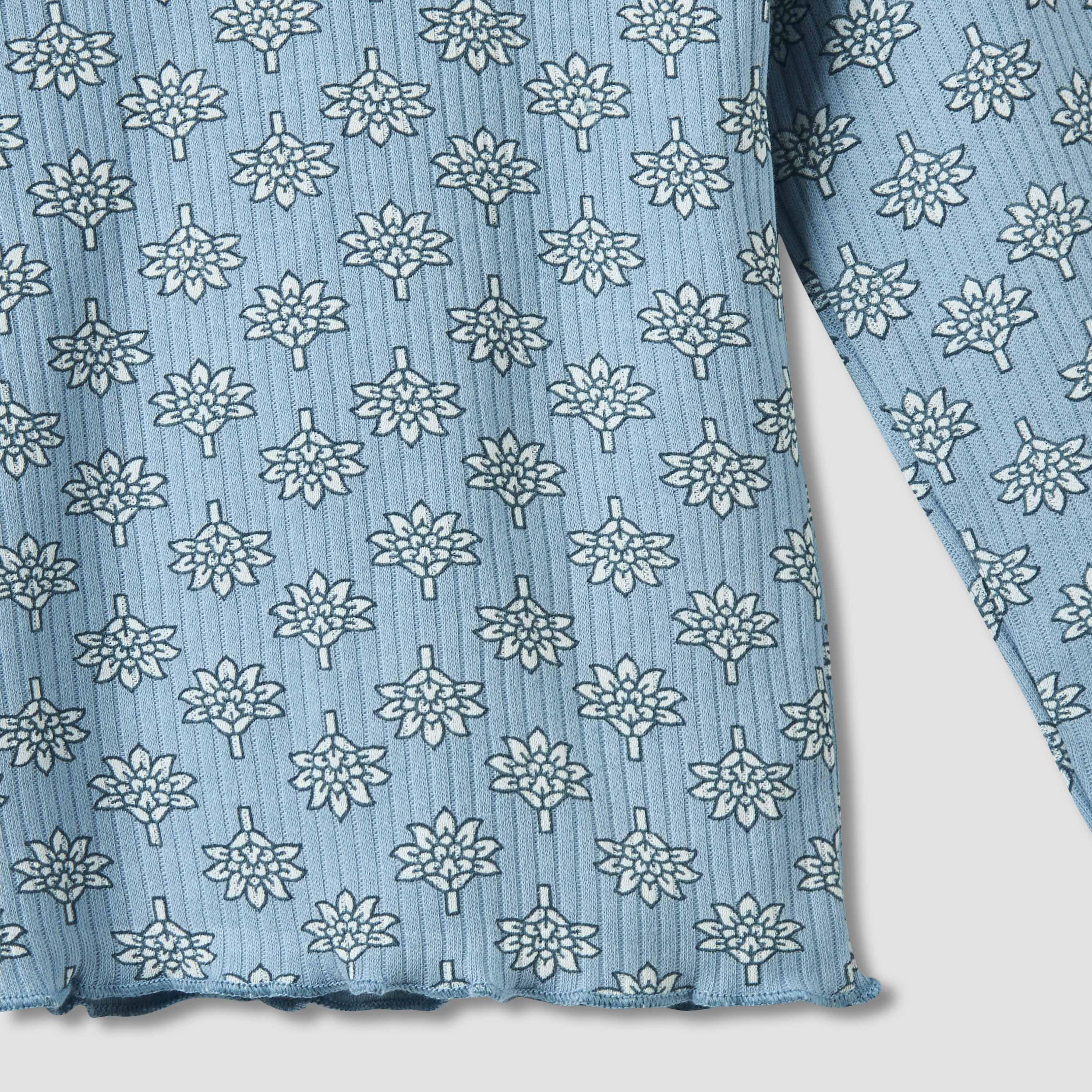 طقم بيجاما قطنية بياقة ضيقة وأكمام طويلة بطبعات زهور من جونيورز - عبوة من 3 قطع-baby-girls-clothing-nightwear-pyjamasets-image-10