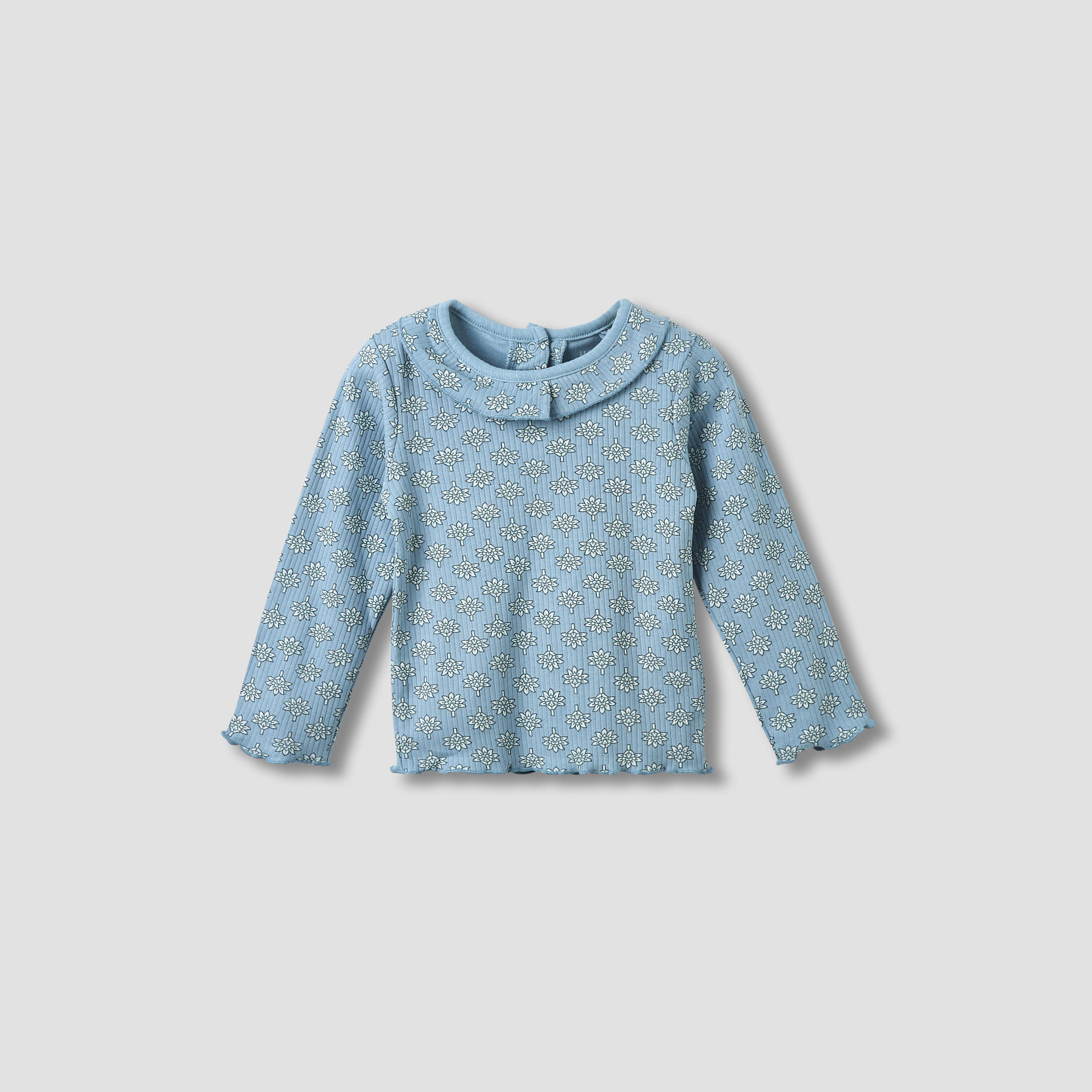 طقم بيجاما قطنية بياقة ضيقة وأكمام طويلة بطبعات زهور من جونيورز - عبوة من 3 قطع-baby-girls-clothing-nightwear-pyjamasets-image-3