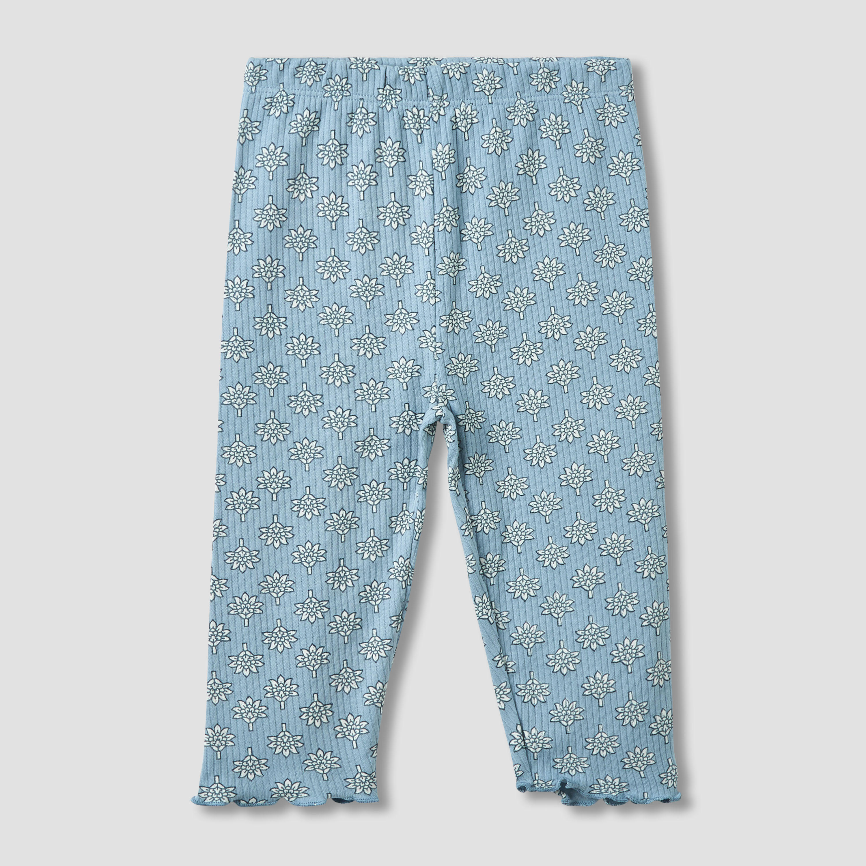 طقم بيجاما قطنية بياقة ضيقة وأكمام طويلة بطبعات زهور من جونيورز - عبوة من 3 قطع-baby-girls-clothing-nightwear-pyjamasets-image-4