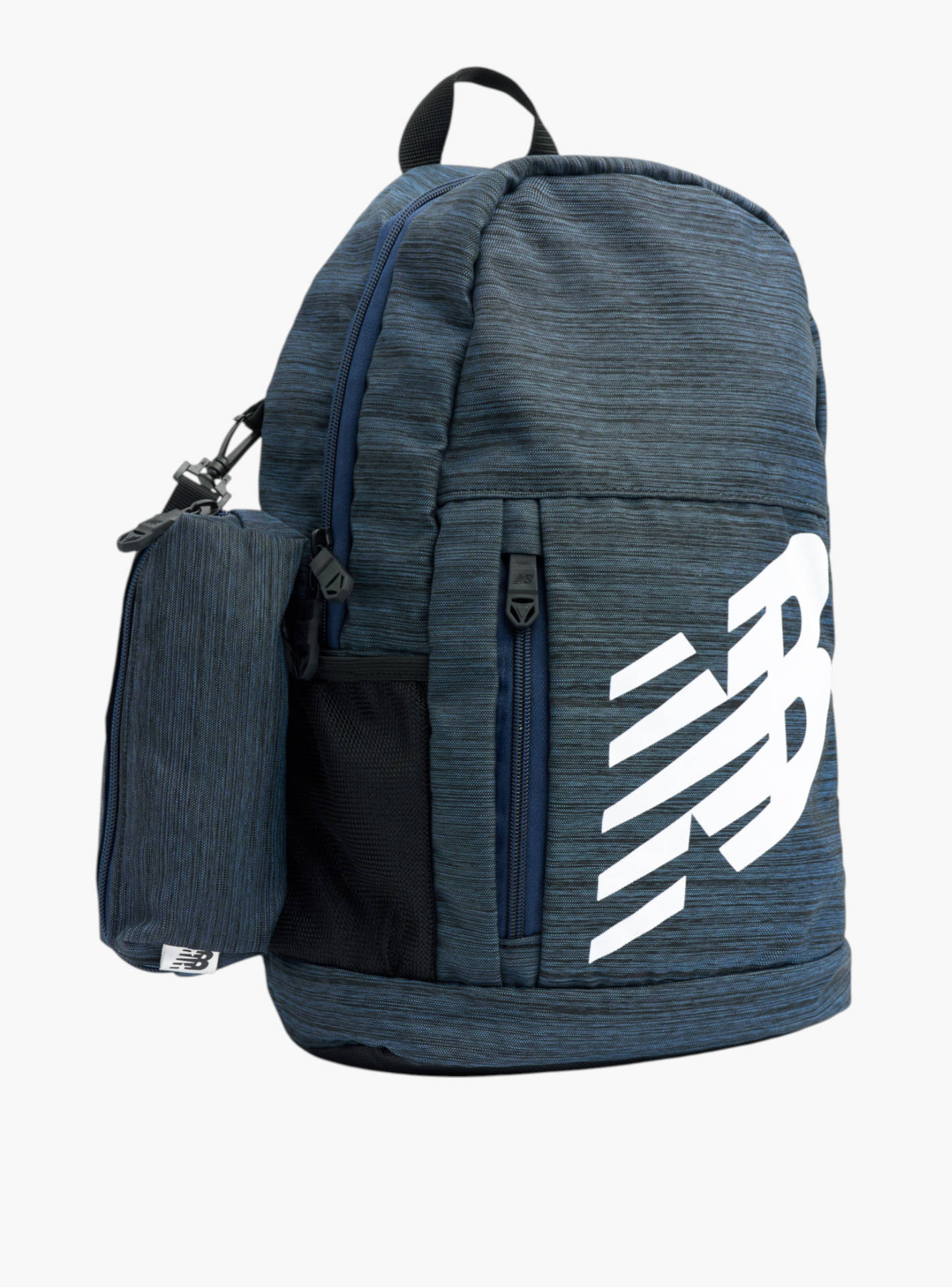 New Balance Logo Print School Backpack with Zip Closure and Pencil Pouch - 14x28x43 cms-school-bagsandbackpacks-backpacks-image-2