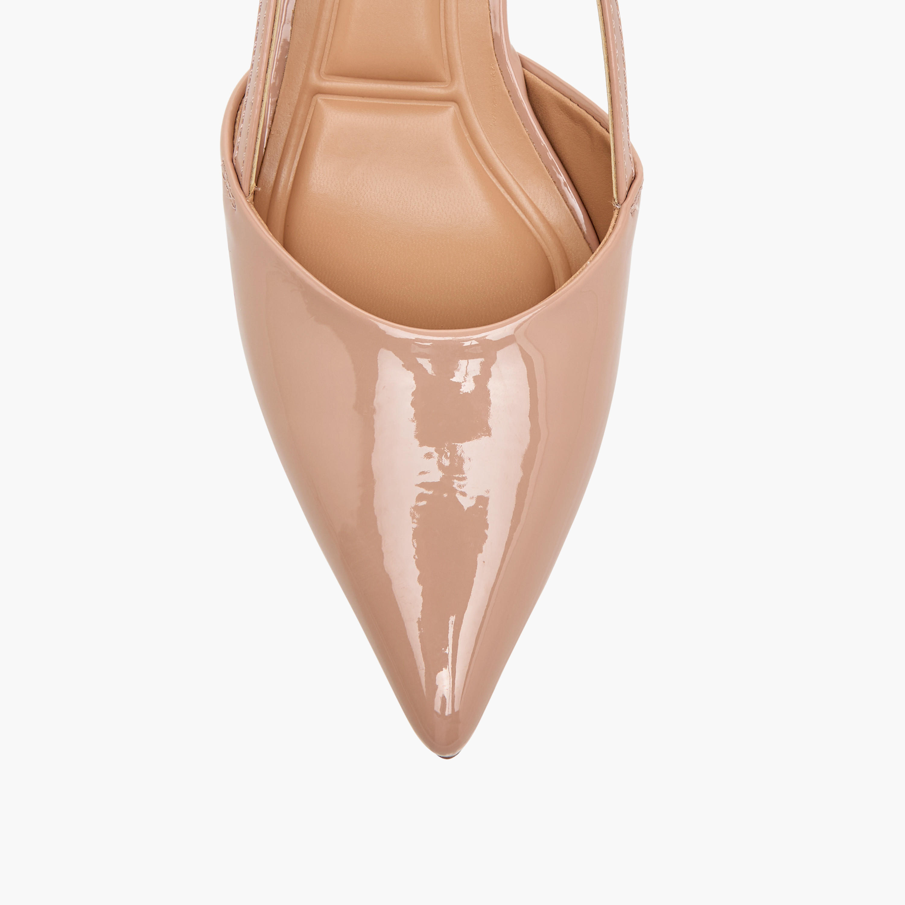 حذاء بمقدمة مدببة وحزام خلفي وكعب صغير مع إبزيم إغلاق للنساء من سيليست-women-shoes-heels-image-4