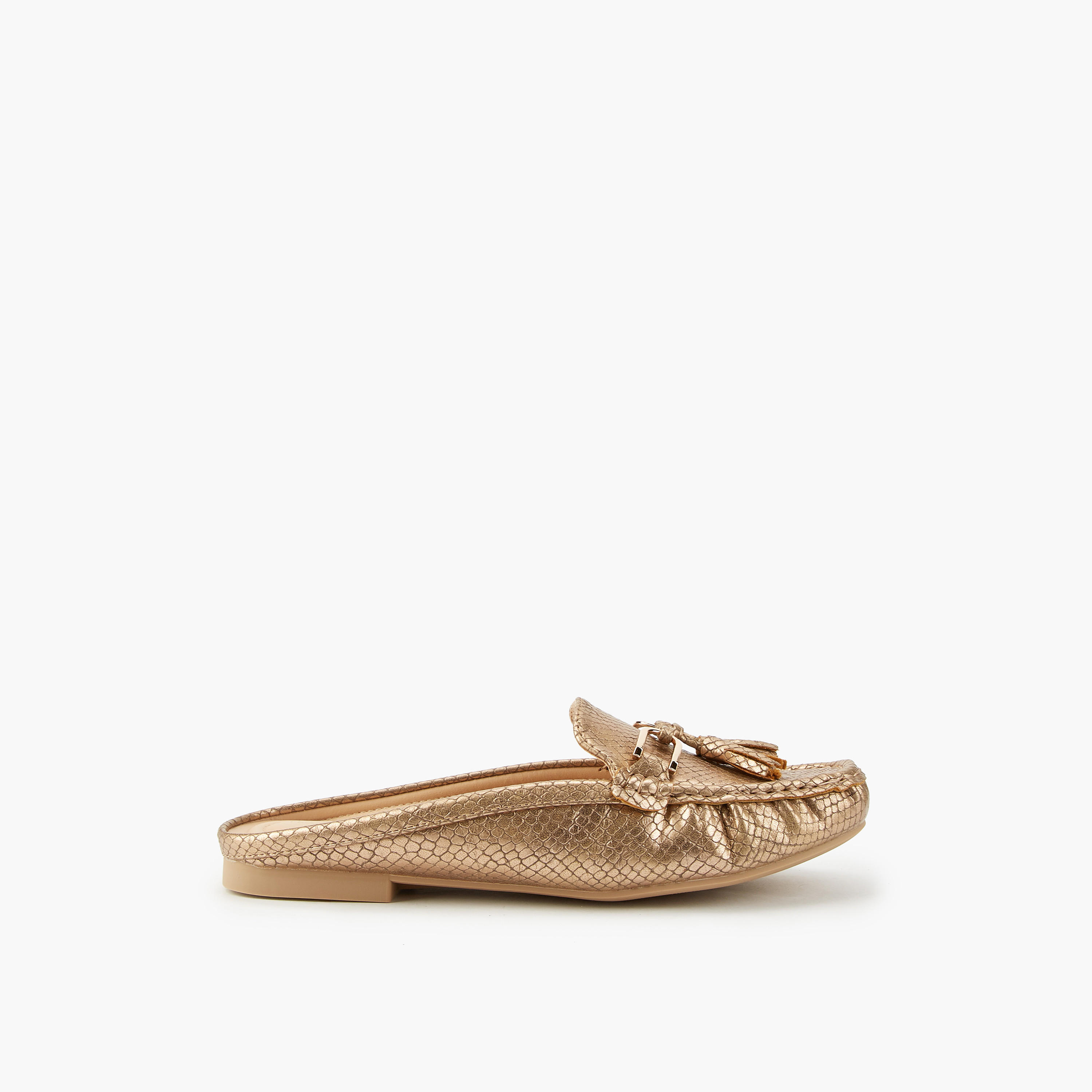 حذاء ميول بارز الملمس بشرابة من فلورا بيلا-women-shoes-flats-mules-image-2