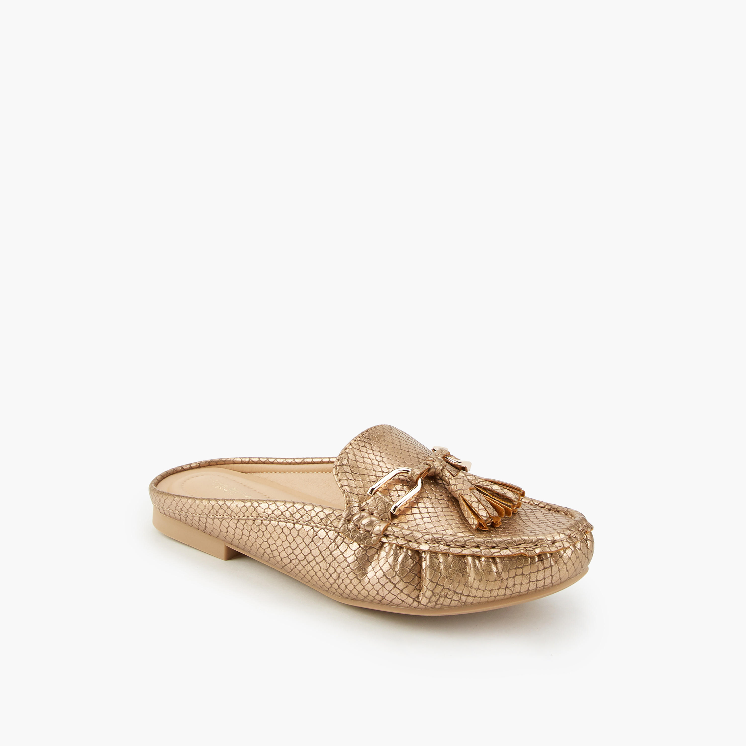 حذاء ميول بارز الملمس بشرابة من فلورا بيلا-women-shoes-flats-mules-image-3