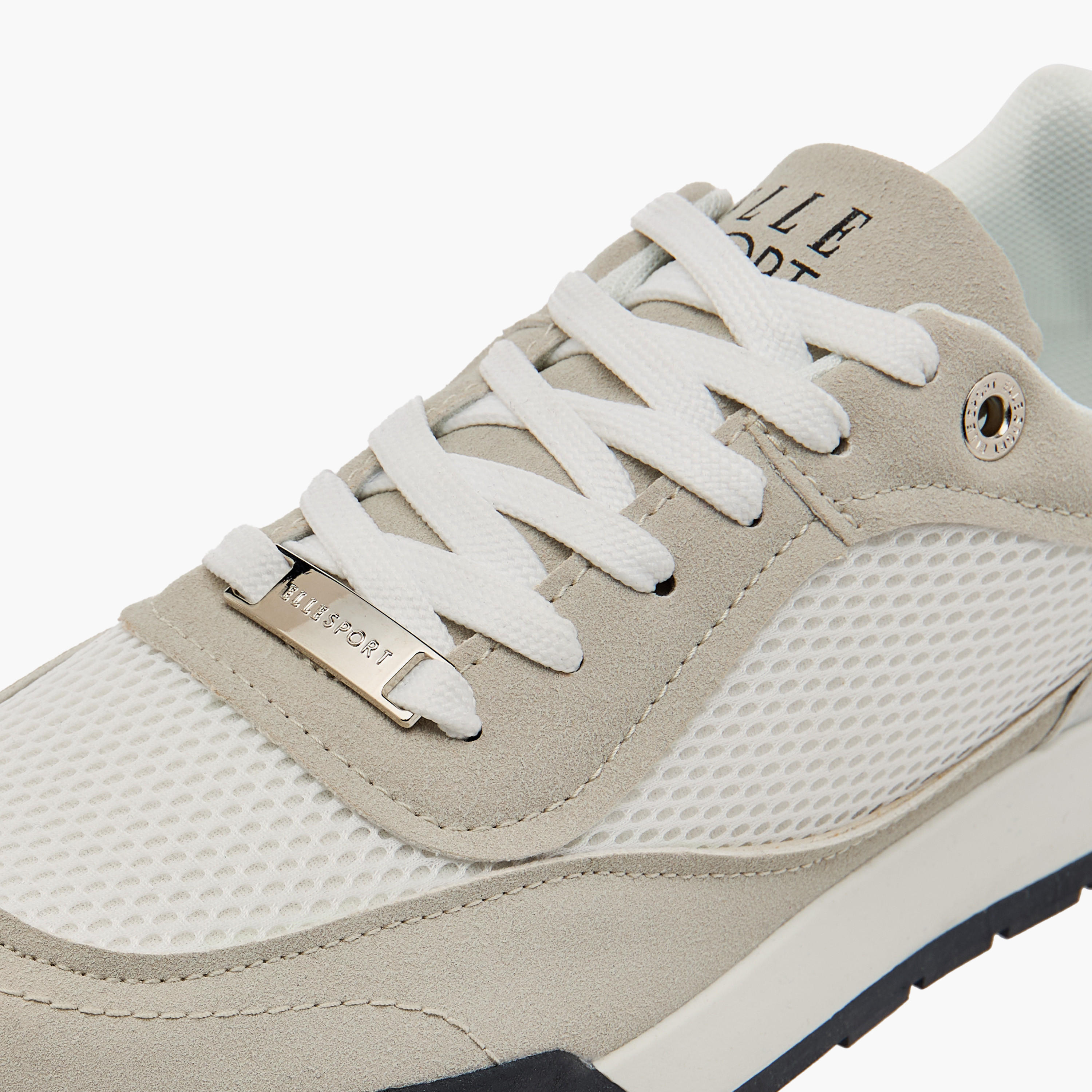 Elle Women's Logo Detail Sneakers with Lace-Up Closure-women-shoes-sneakers-image-4