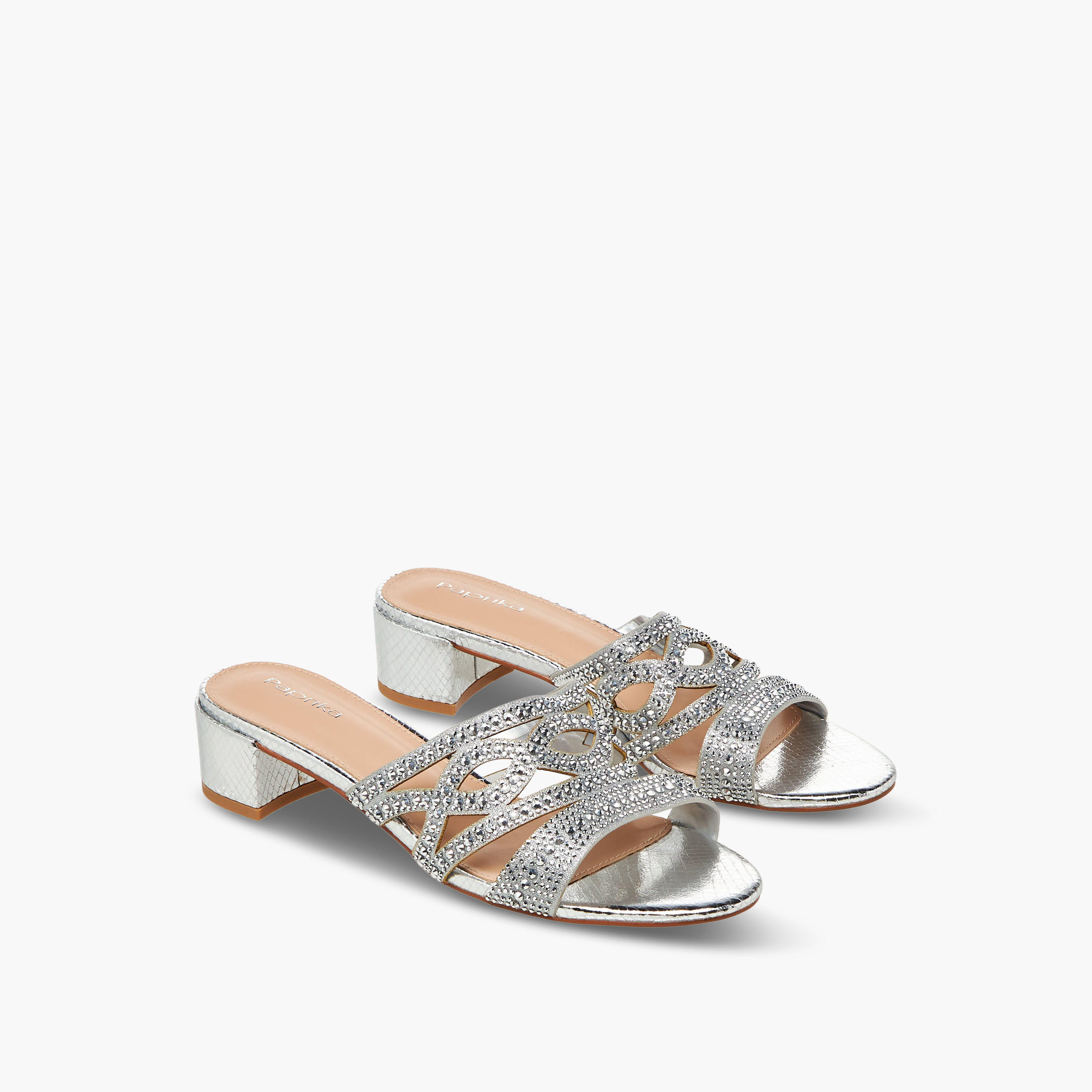 صندل سهل الارتداء مزين بكعب سميك للنساء من بابريكا-women-shoes-sandals-heeled-image-1