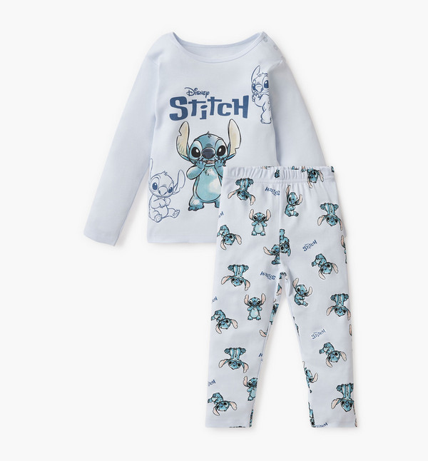 Buy Disney Stitch Print T-shirt and Pyjama Set Online Babyshop UAE