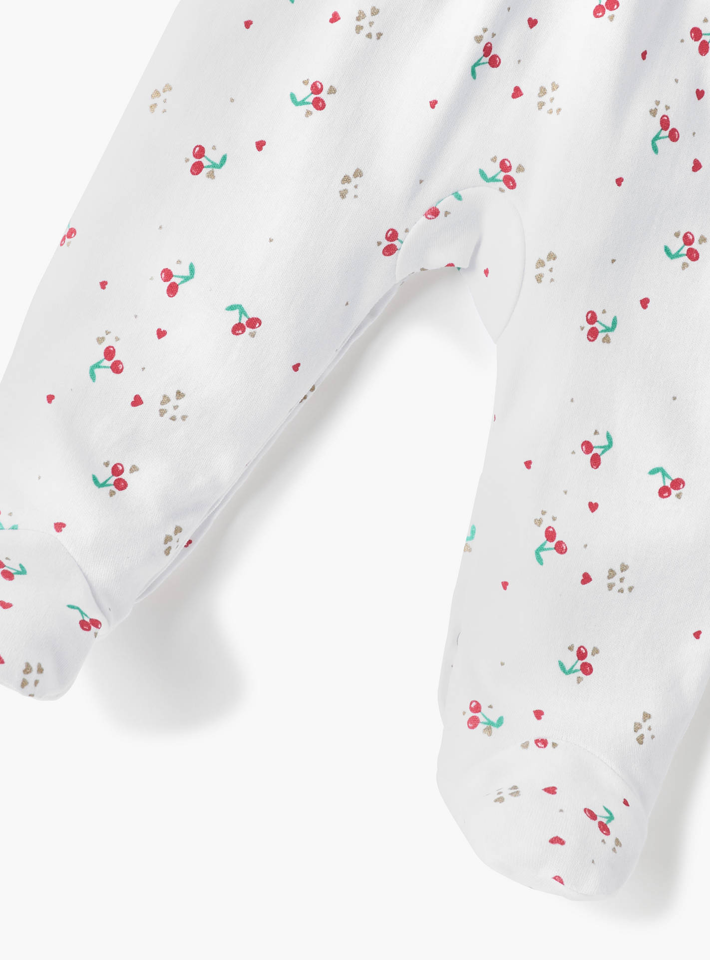 Juniors All-Over Cherry Print Closed Feet Sleepsuit with Long Sleeves and Smocked Detail-baby-girls-clothing-nightwear-sleepsuits-image-4