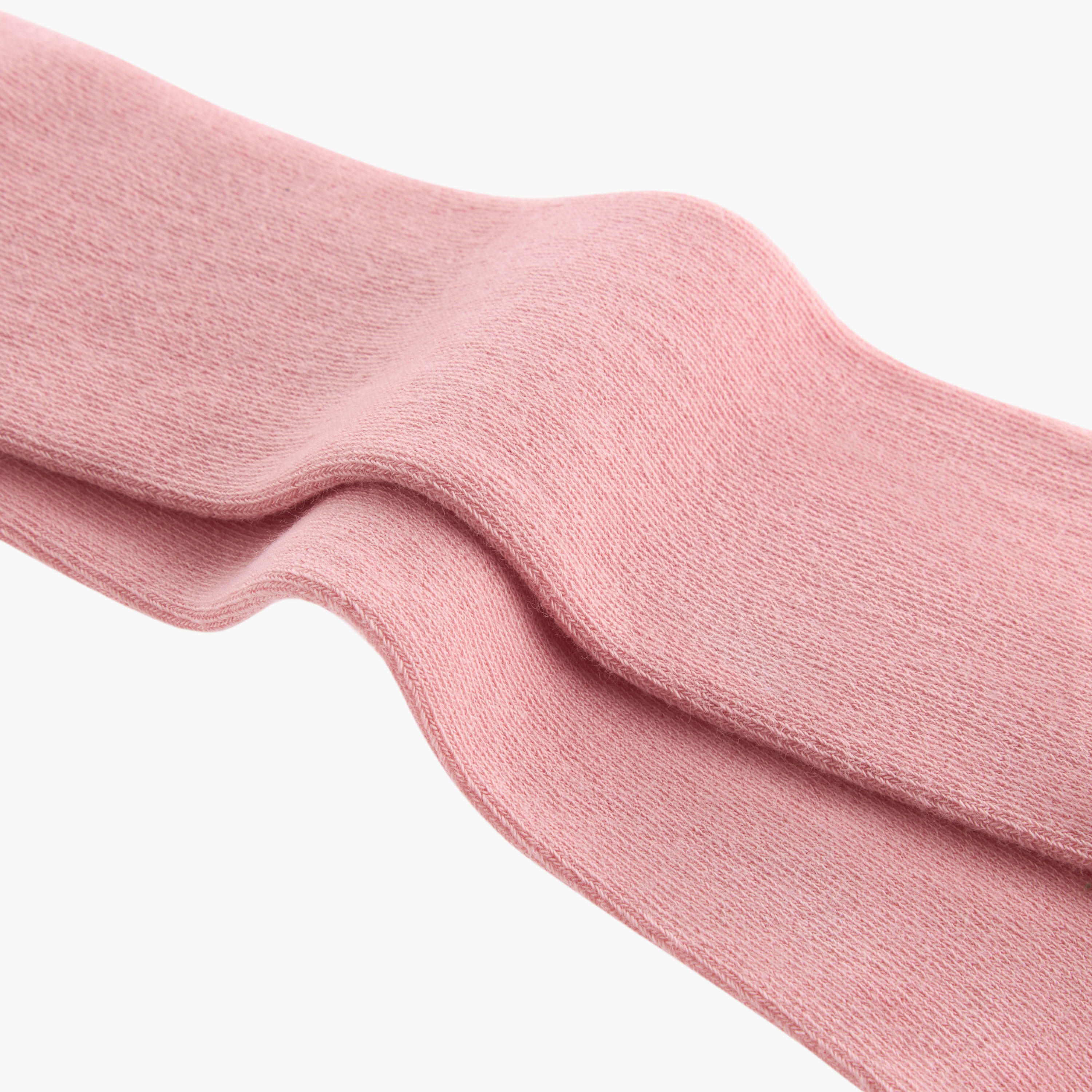 بنطلون ضيق بارز الملمس بخصر مطاطي من جونيورز-baby-girls-accessories-socks-image-3