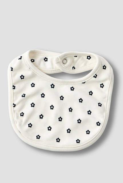 مريلة أطفال بطبعات زهرية من جونيورز-baby-feeding-image-1