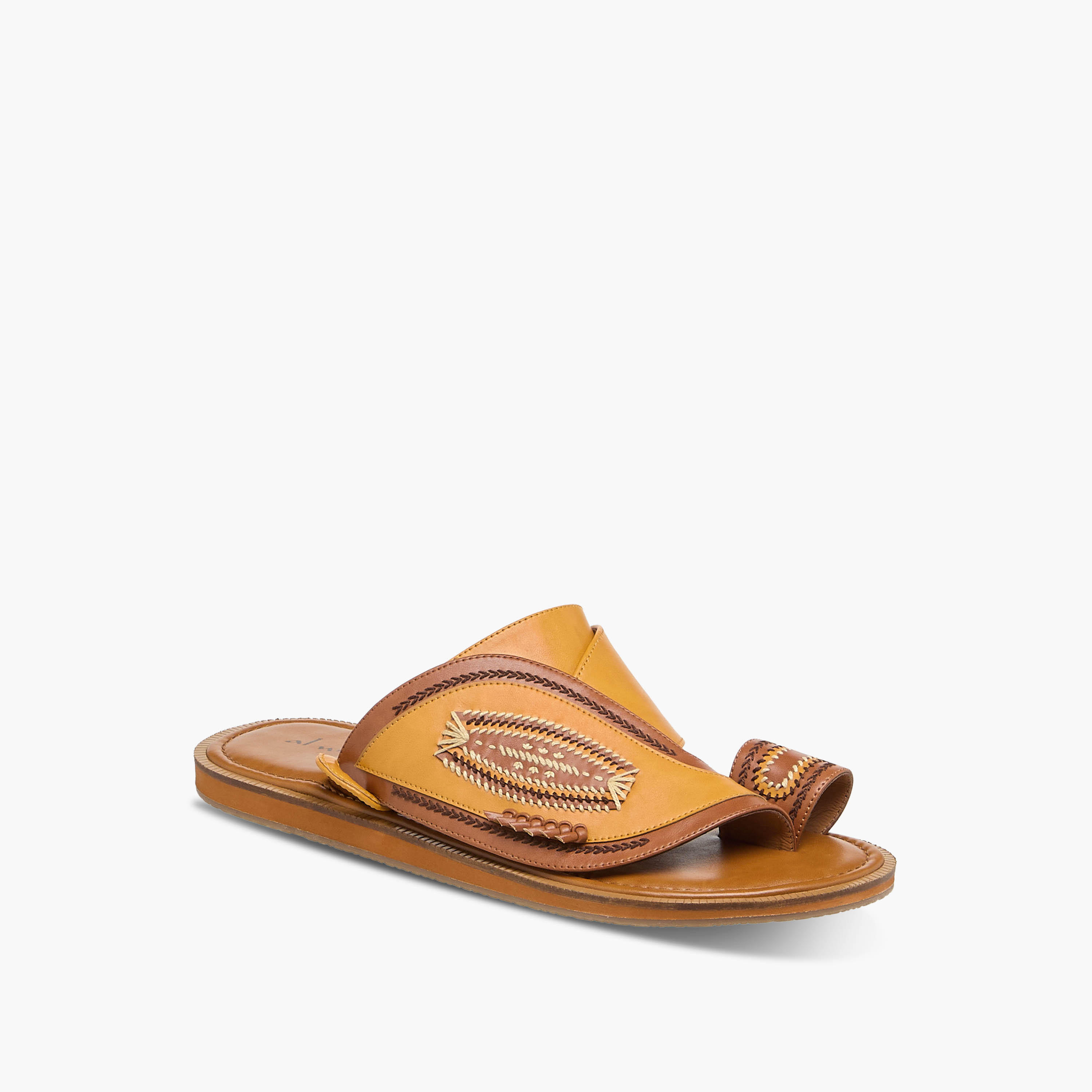صندل عربي جلد للرجال من الواحة-men-shoes-sandals-image-2