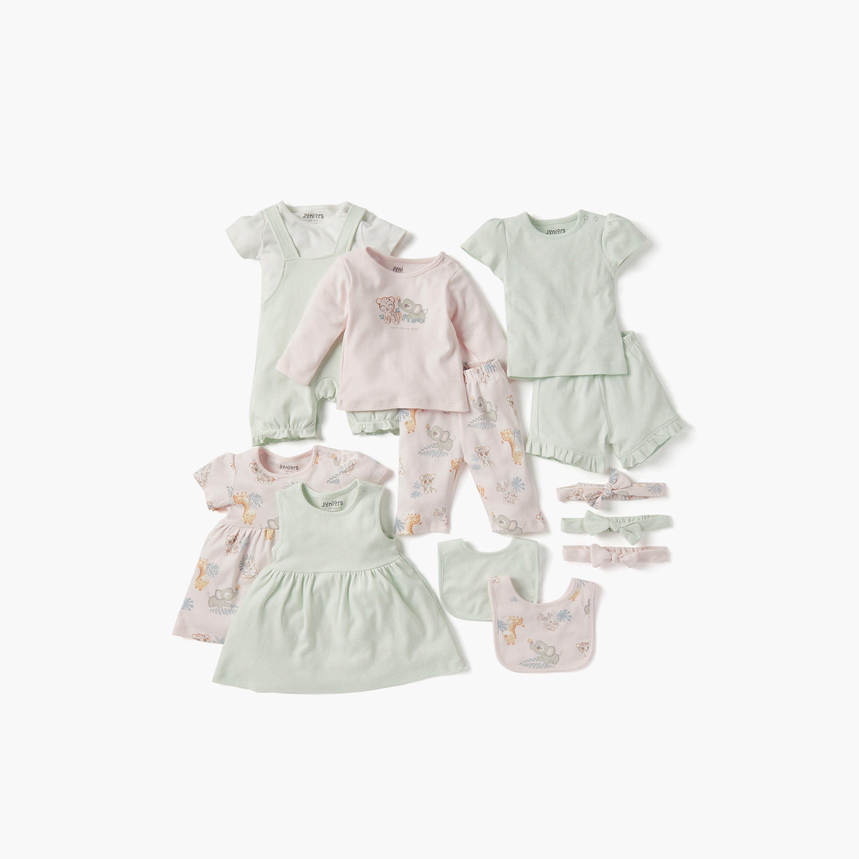 Juniors Assorted Closed Feet Sleepsuit with Buton Closure - Set of 2-baby-girls-clothing-nightwear-sleepsuits-image-6