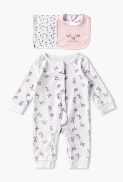 Set of 3 Juniors Clothing Gift Set with Butterfly Print-baby-image-1