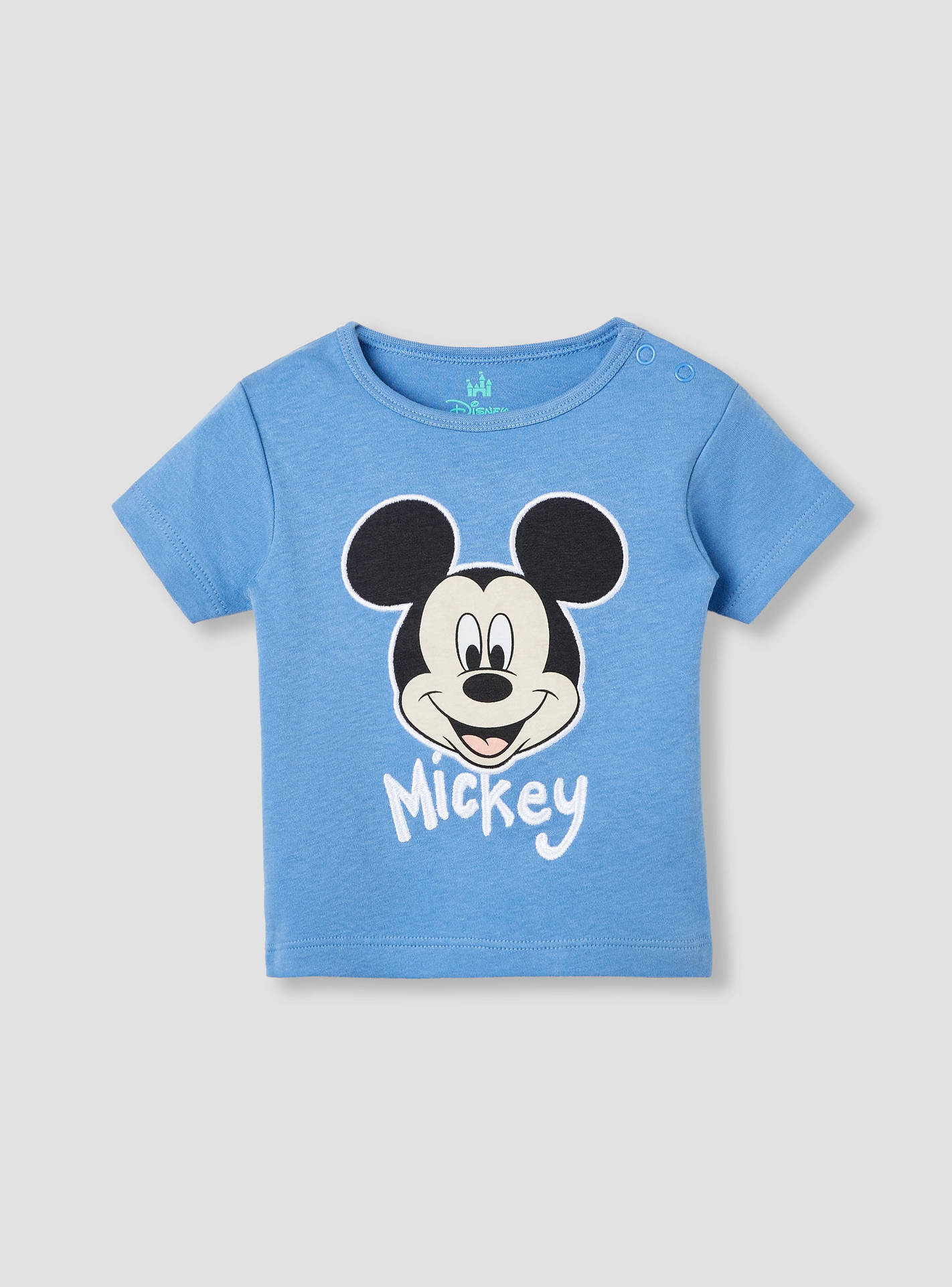 Disney Boys T-shirt and Shorts Set with Mickey Mouse Print - Cotton - Short Sleeves - Round Neck-baby-boys-clothing-setsandcoords-image-2
