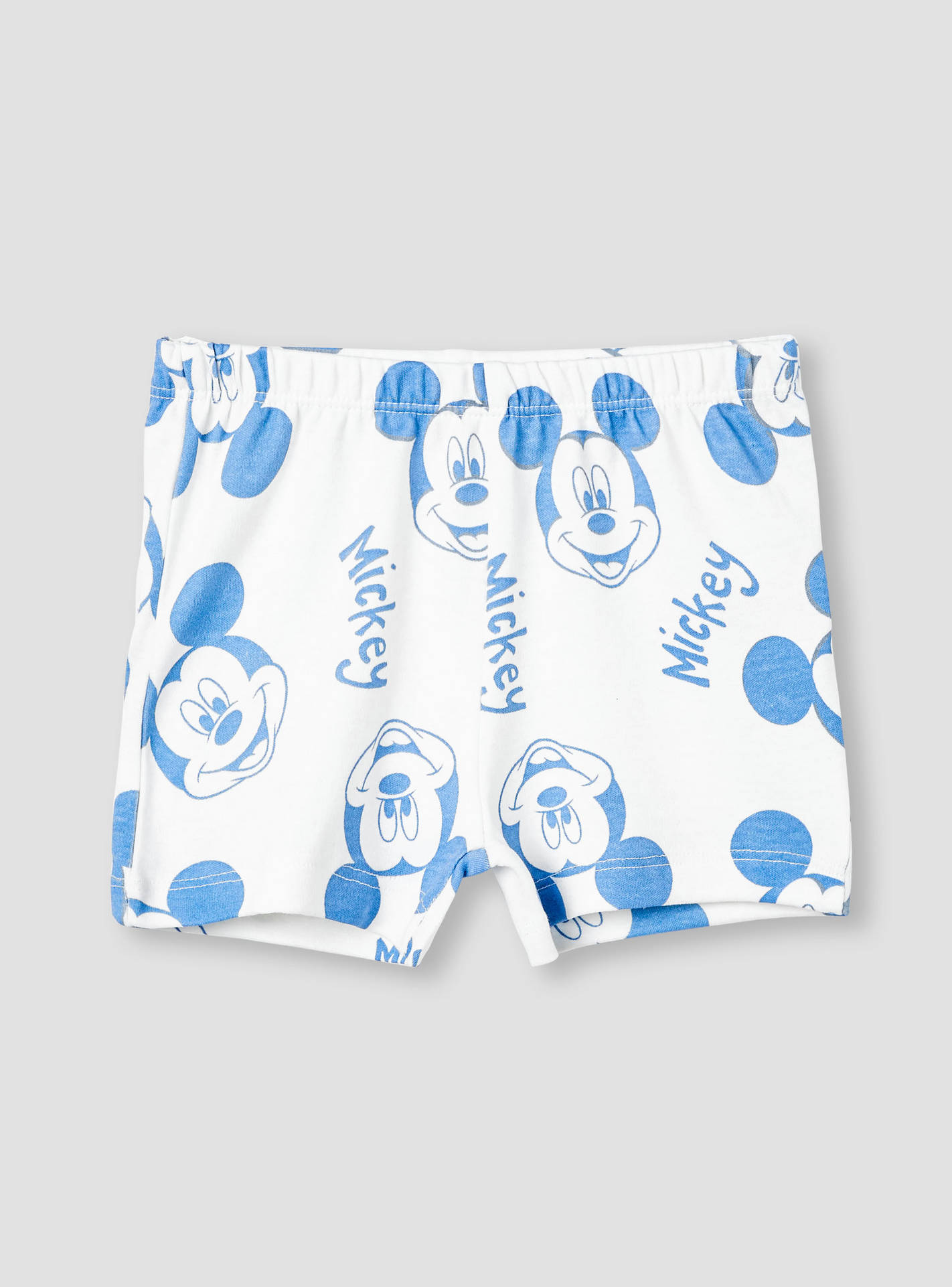 Disney Boys T-shirt and Shorts Set with Mickey Mouse Print - Cotton - Short Sleeves - Round Neck-baby-boys-clothing-setsandcoords-image-3
