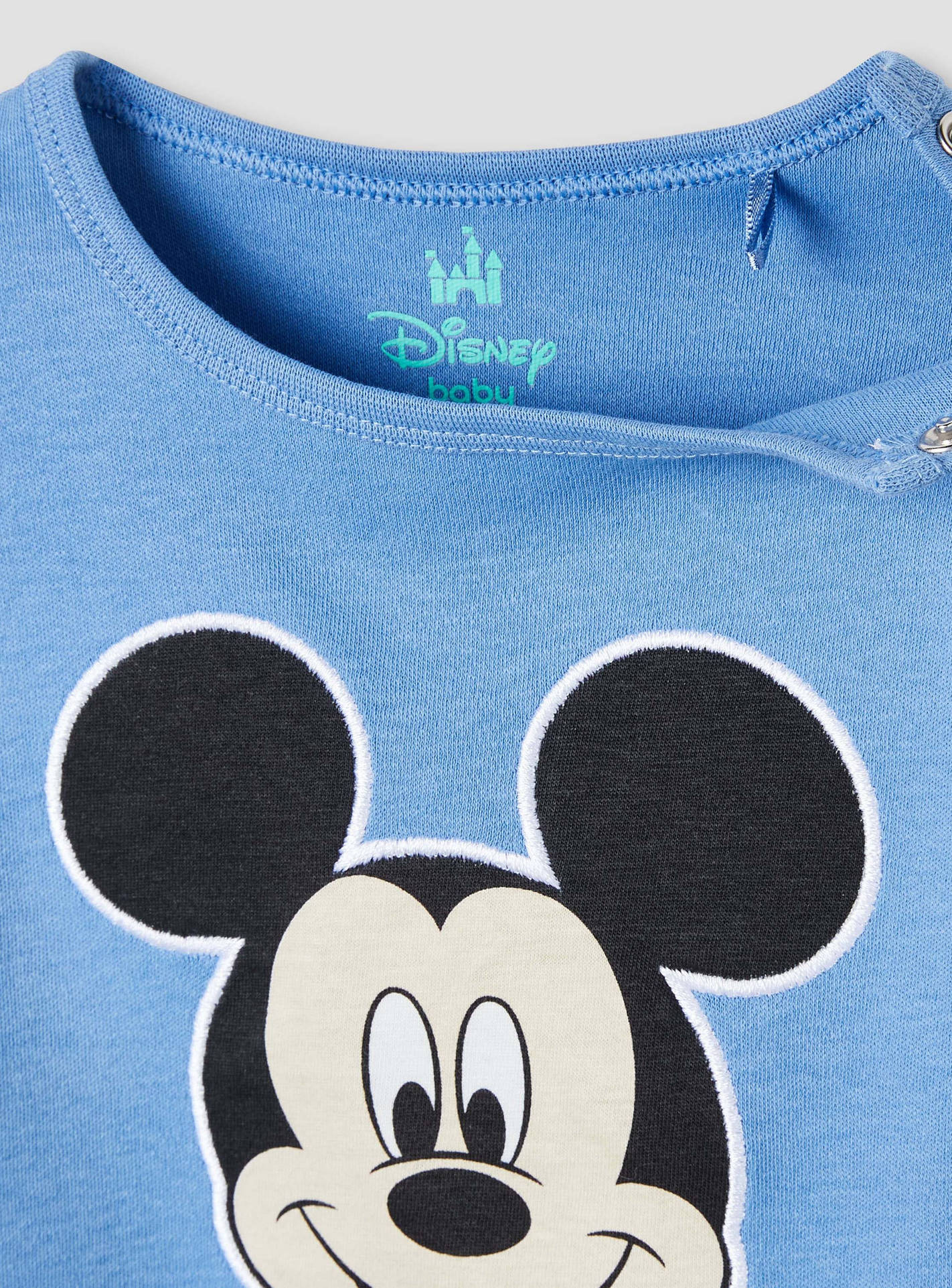 Disney Boys T-shirt and Shorts Set with Mickey Mouse Print - Cotton - Short Sleeves - Round Neck-baby-boys-clothing-setsandcoords-image-4