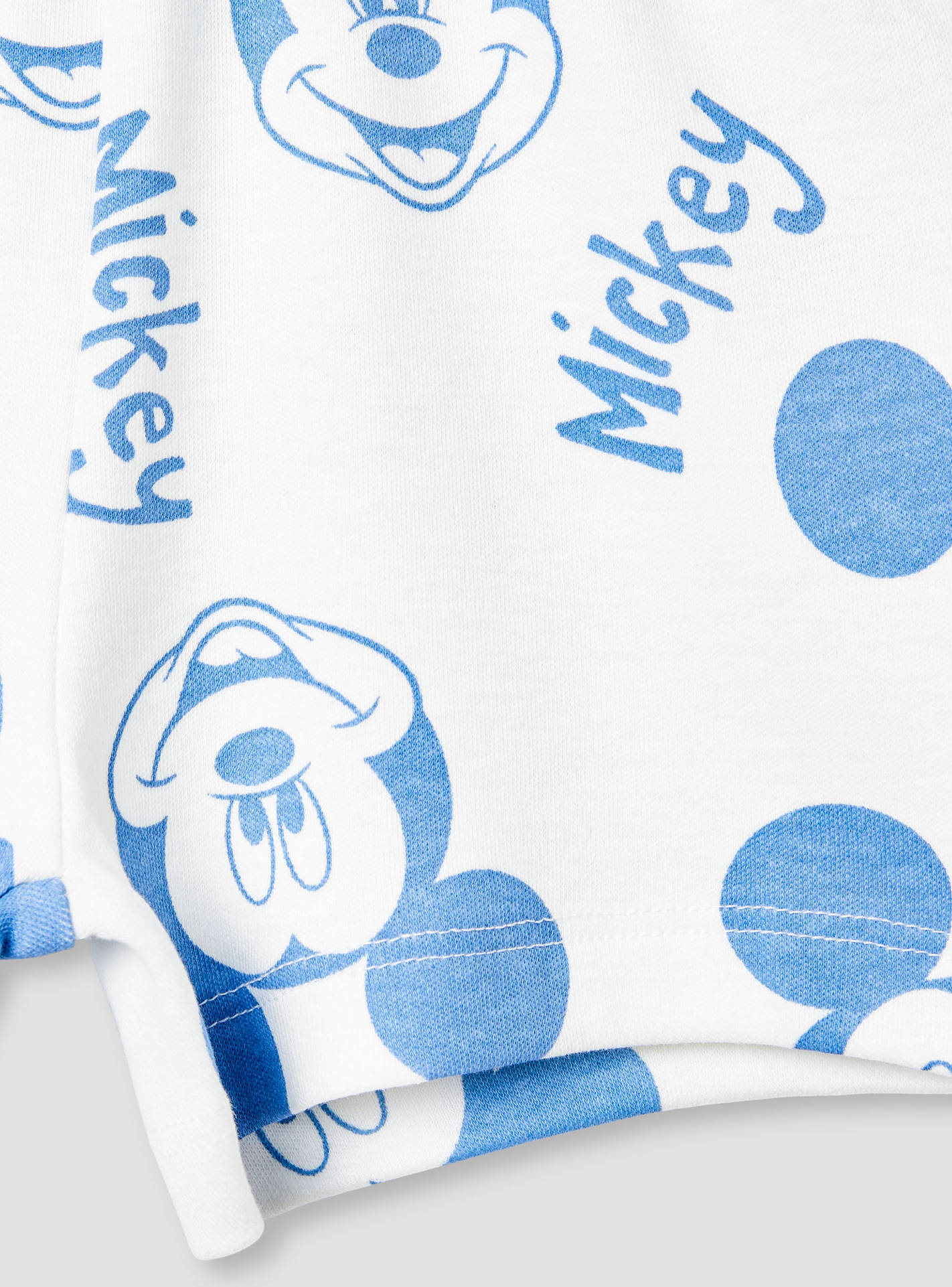 Disney Boys T-shirt and Shorts Set with Mickey Mouse Print - Cotton - Short Sleeves - Round Neck-baby-boys-clothing-setsandcoords-image-7
