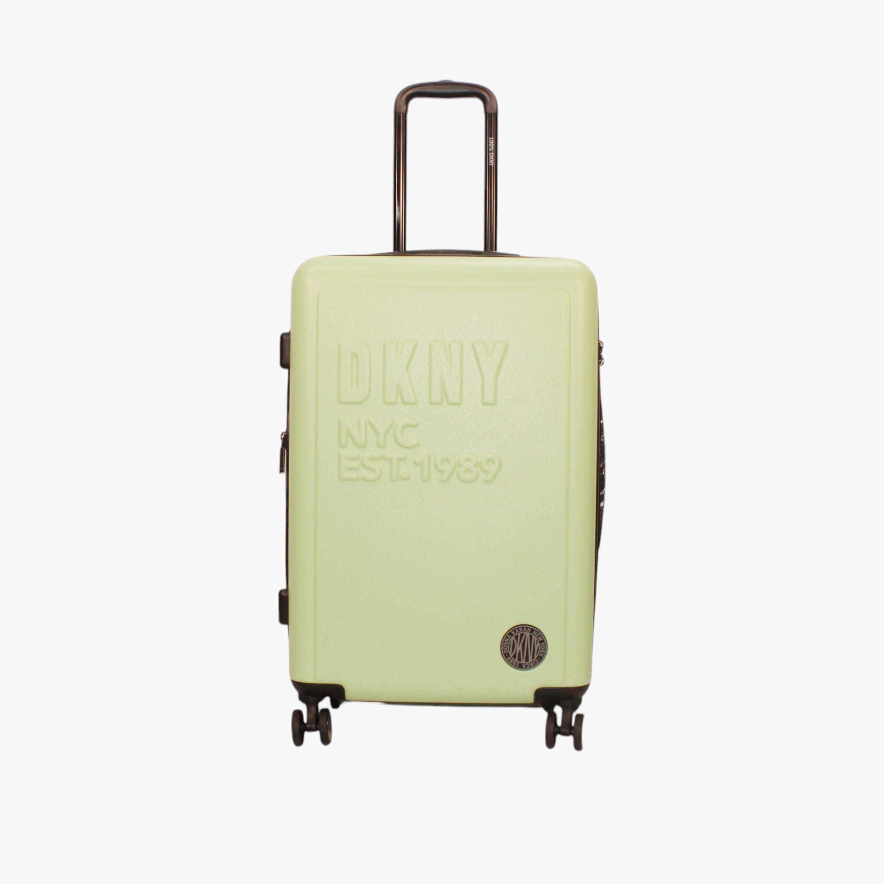 DKNY Logo Detail Hardcase Trolley Bag with Retractable Handle-travel-luggagesandbags-luggage-image-1