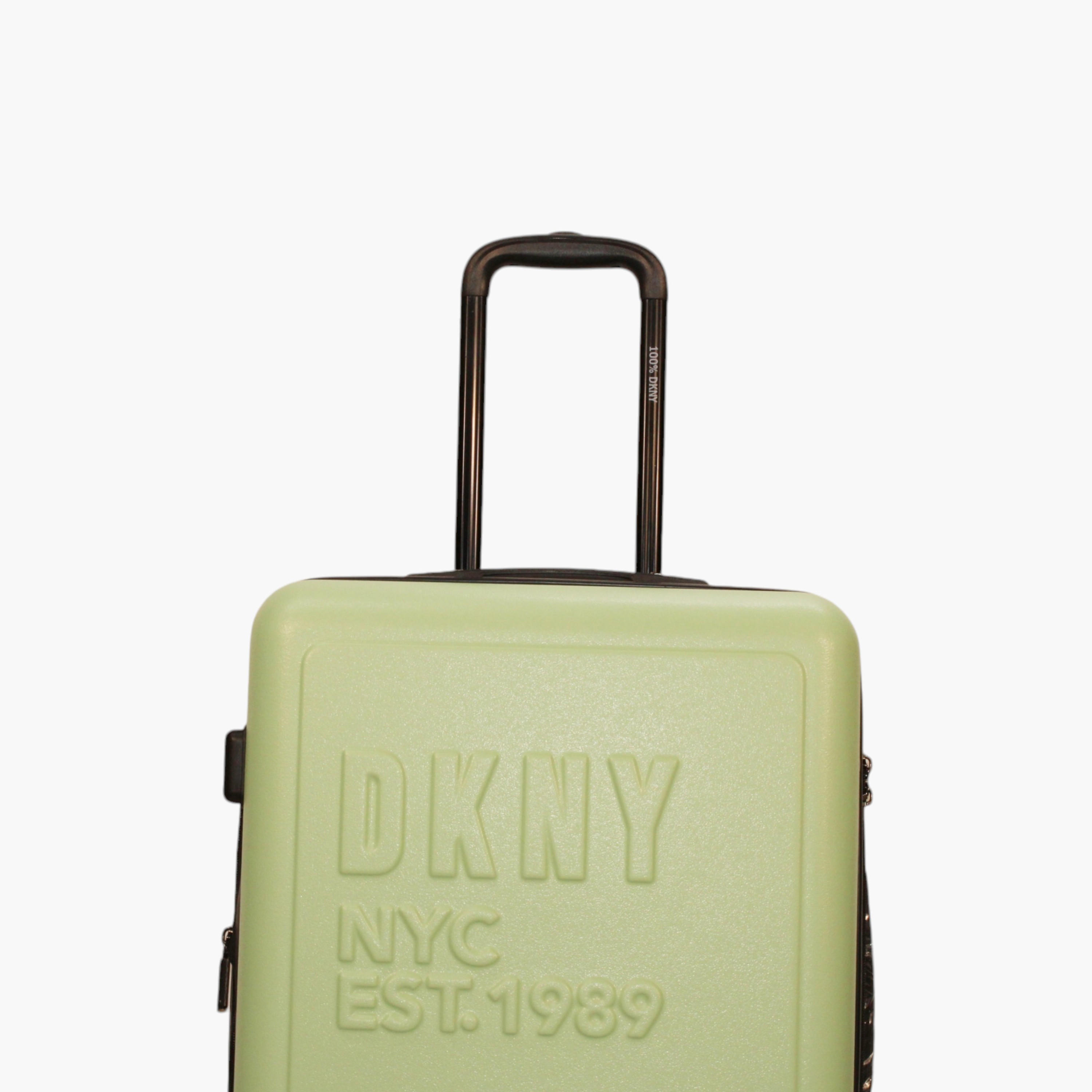 DKNY Logo Detail Hardcase Trolley Bag with Retractable Handle-travel-luggagesandbags-luggage-image-4