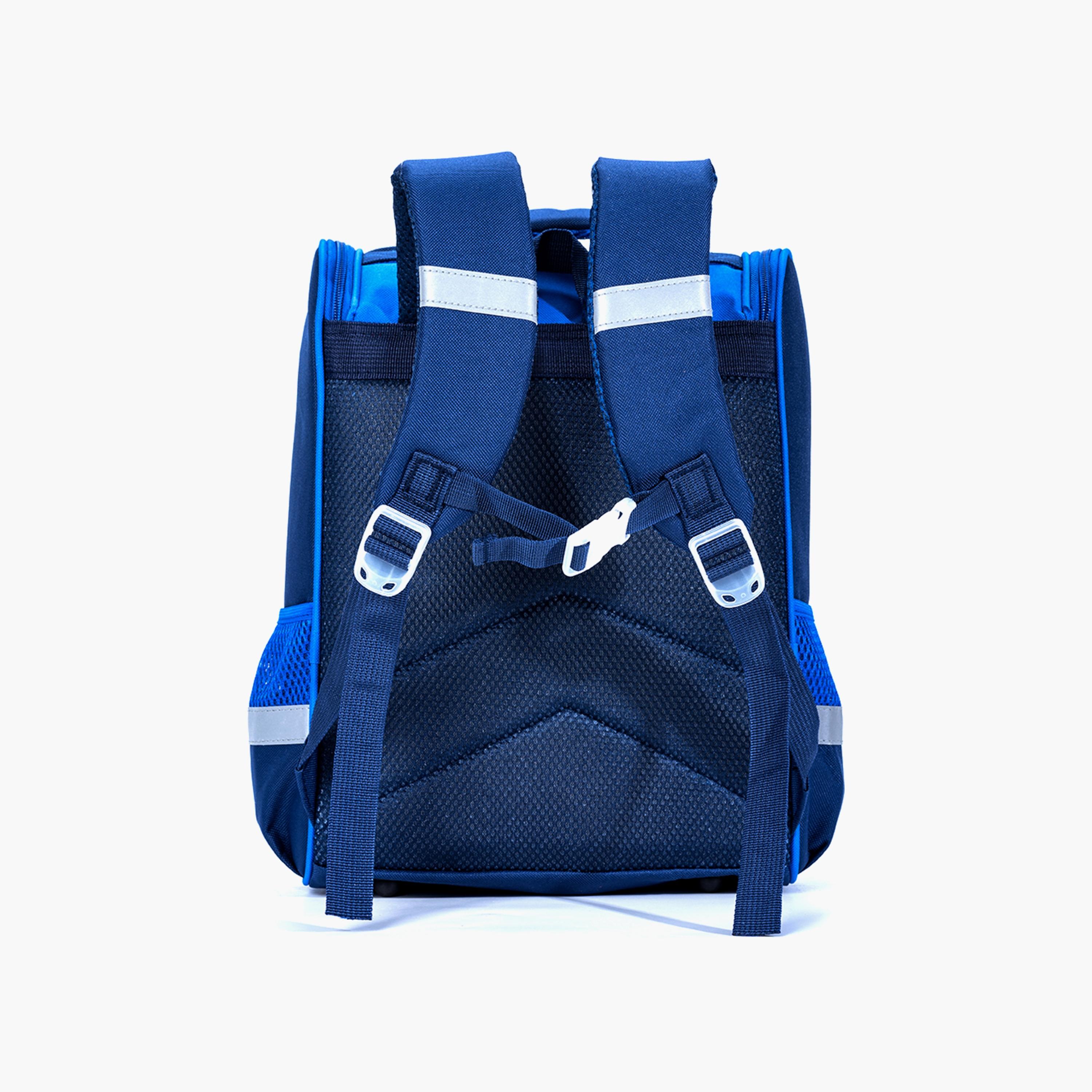 حقيبة داينو في الفضاء المدرسية من إيزي كيدز - أزرق-school-bagsandbackpacks-backpacks-image-4