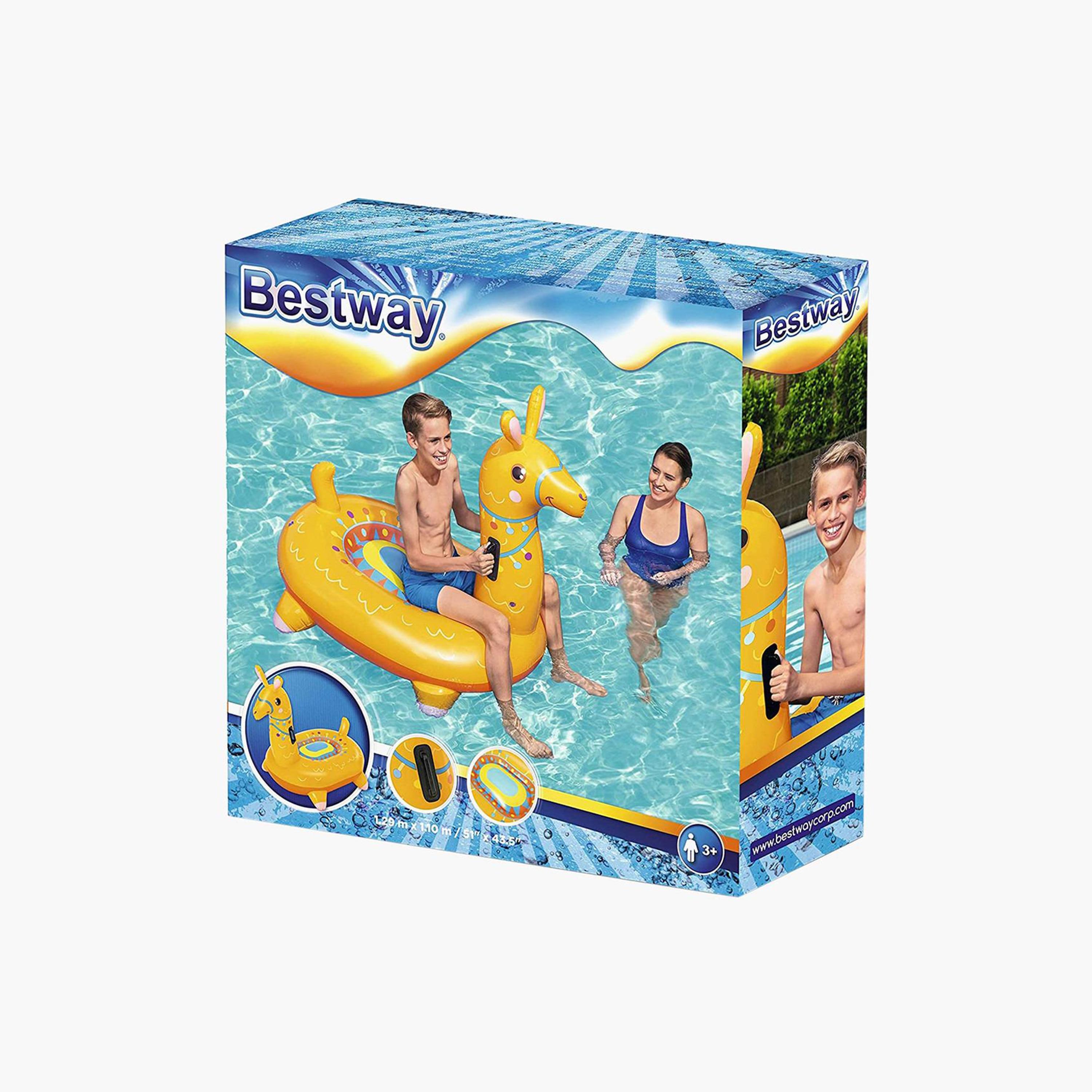 عوامة مسبح كيدي للركوب بتصميم لاما من بيست واي-toys-outdoor-poolandbeach-floatsandboats-image-2