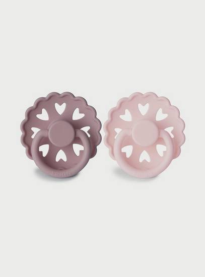 Frigg Fairytale Silicone Baby Pacifier (6-18M), Pack Of 2, Twilight Mauve/White Lilac , Size 2-baby-feeding-pacifiers-image-2