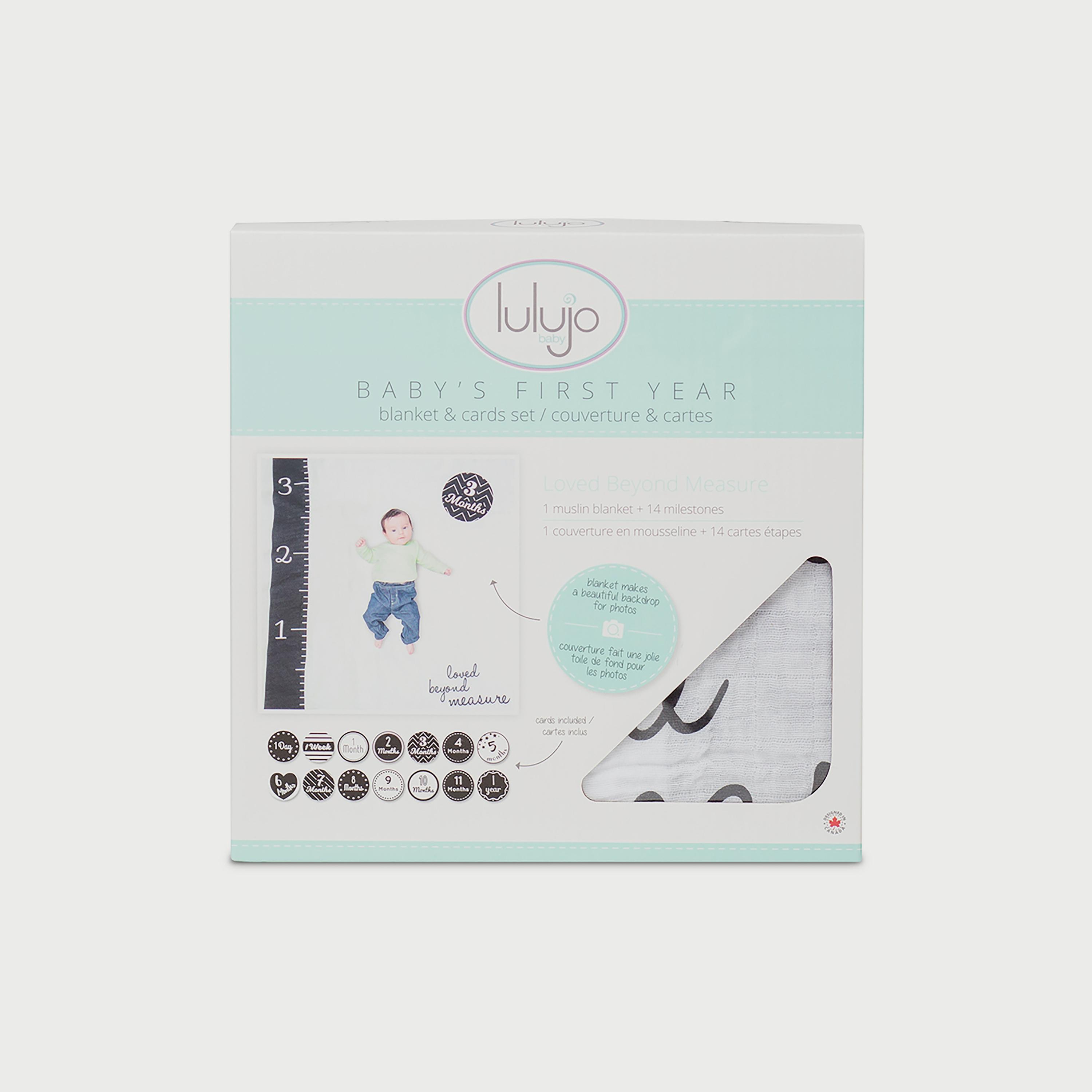 مجموعة بطانية ولاصقات قياس العمر للتصوير من لولوجو، طبعة كتابية-baby-nursery-blanketsandswaddles-blanketsandquilts-image-2