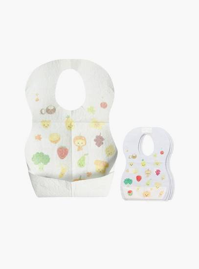 Star Babies 10-piece Disposable Bibs, Fruit Print with 6-Piece Disposable Towel Bundle-baby-feeding-bibs-image-4