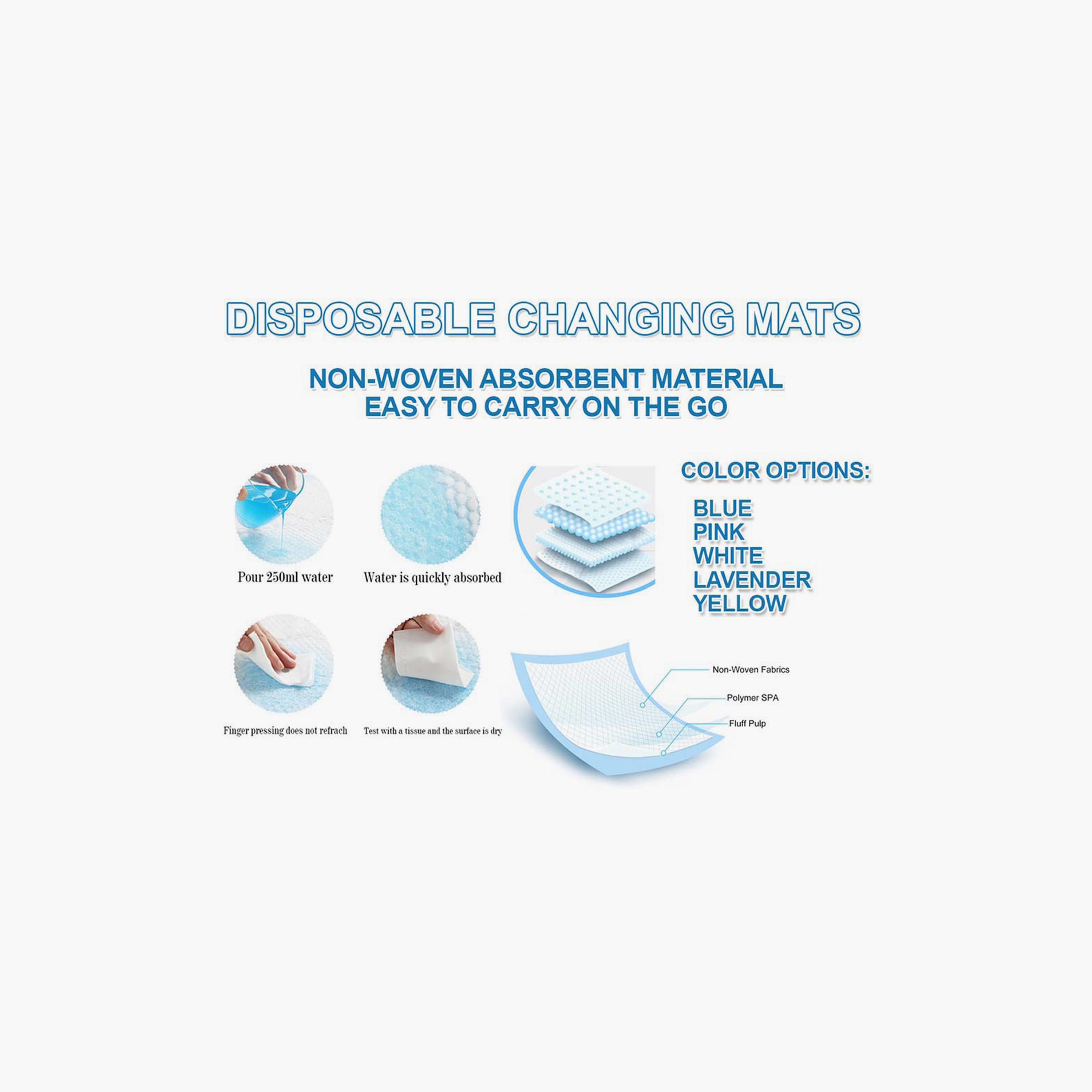 Star Babies 50-Piece Disposable Changing Mats - 45 x 60 cm-baby-diapering-changingmats-image-5
