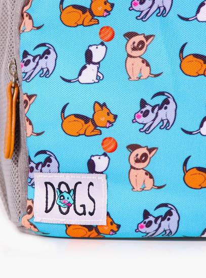 BiggDesign Insulated Waterproof & Leakproof Lunch Bag, Dog Heat, Turquoise, 10 Litre-school-lunchessentials-lunchbags-image-3