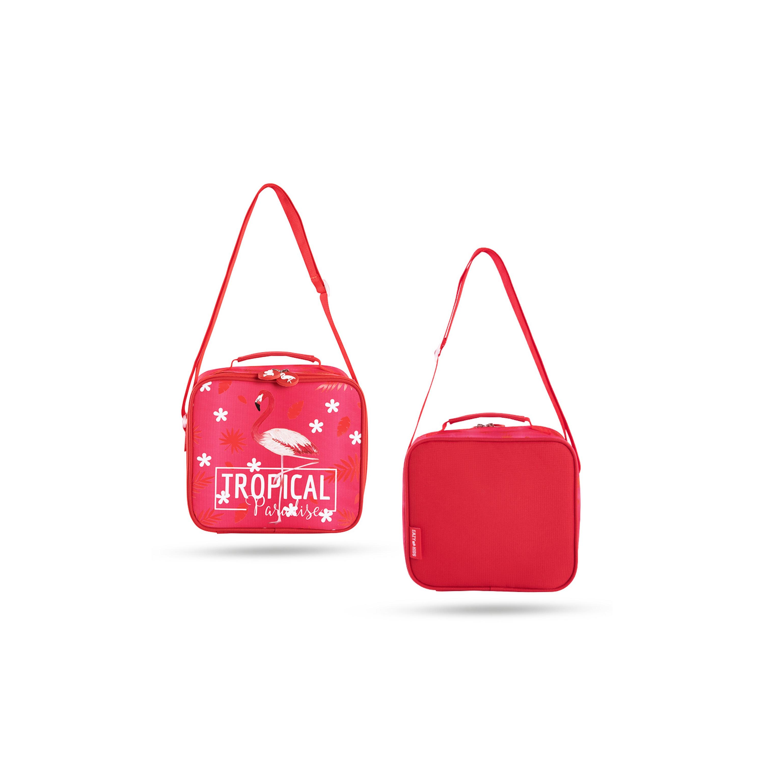 مجموعة حقائب مدرسية بعجلات استوائية 4 قطع من إيزي كيدز - وردي - 17 بوصة-school-bagsandbackpacks-sets-image-18