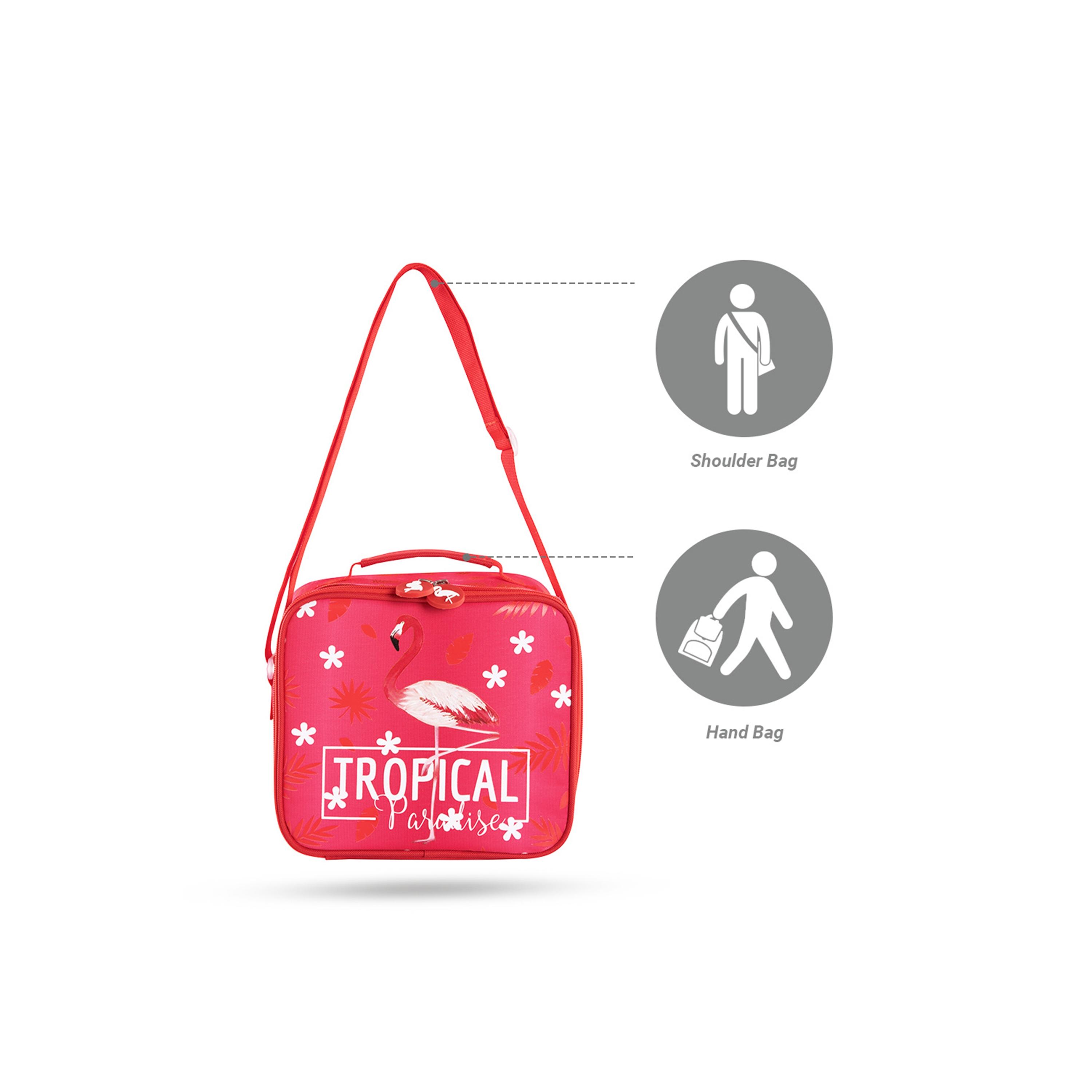 مجموعة حقائب مدرسية بعجلات استوائية 4 قطع من إيزي كيدز - وردي - 17 بوصة-school-bagsandbackpacks-sets-image-2