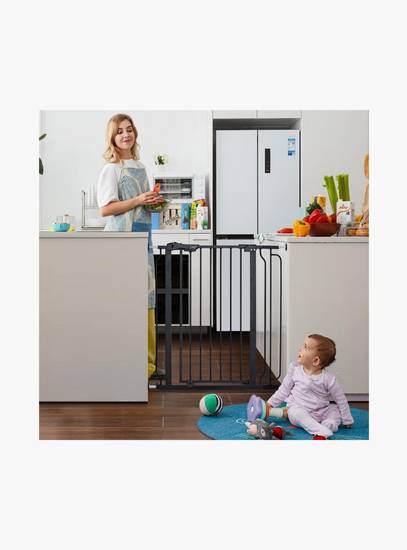 Moon Secura Baby Safety Gate Auto Lock Barrier with 10 cm Extension - 76-80 cm - Black-baby-healthandsafety-babyproofing-image-4